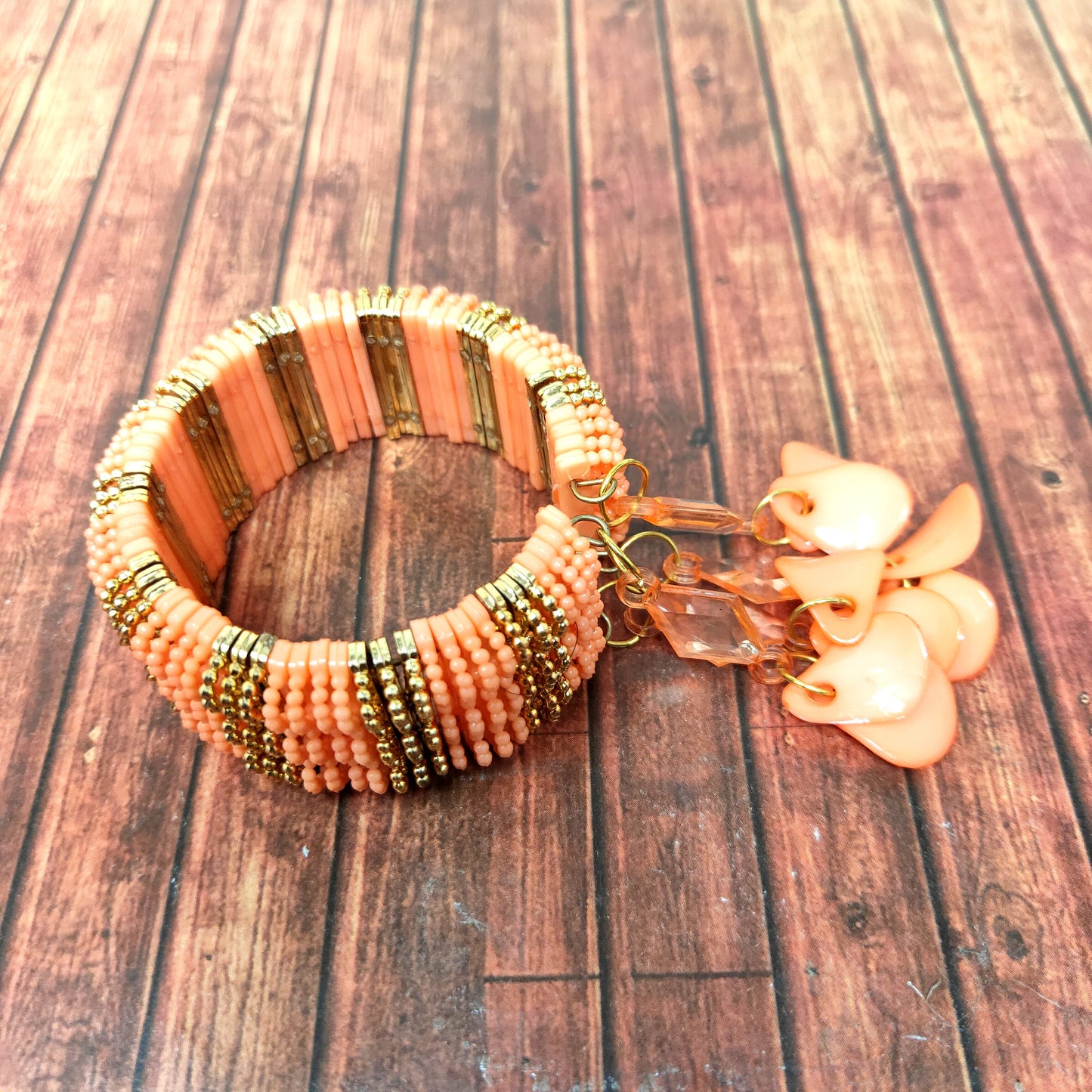 Anokhi Ada Plastic Beads Stylish Latkan Cuff Bangle Bracelet for Kids and Girls (AO-05 Bracelet)
