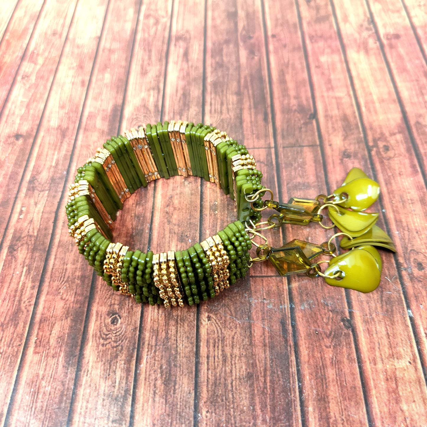 Anokhi Ada Plastic Beads Stylish Latkan Cuff Bangle Bracelet for Kids and Girls (AO-06 Bracelet)