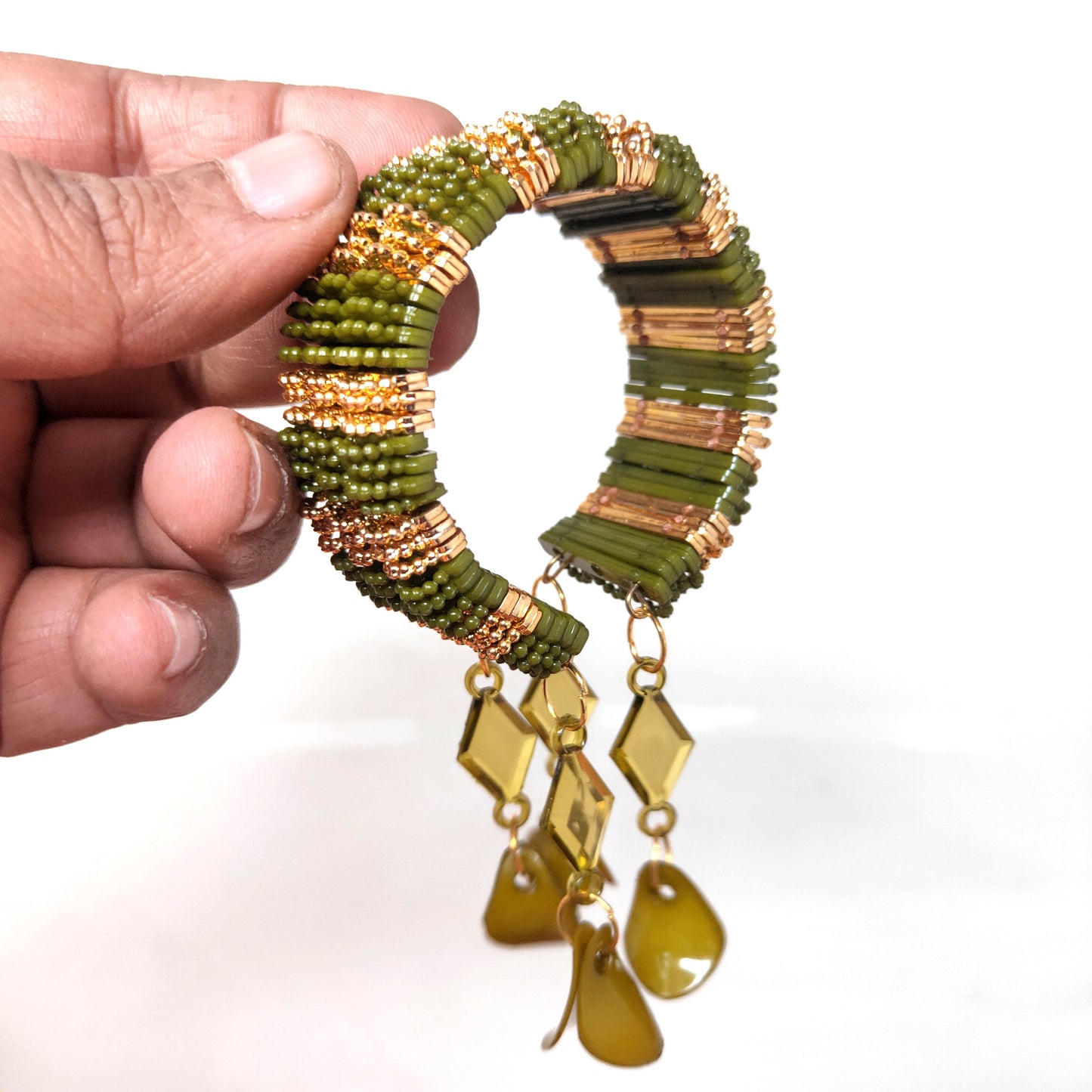 Anokhi Ada Plastic Beads Stylish Latkan Cuff Bangle Bracelet for Kids and Girls (AO-06 Bracelet)