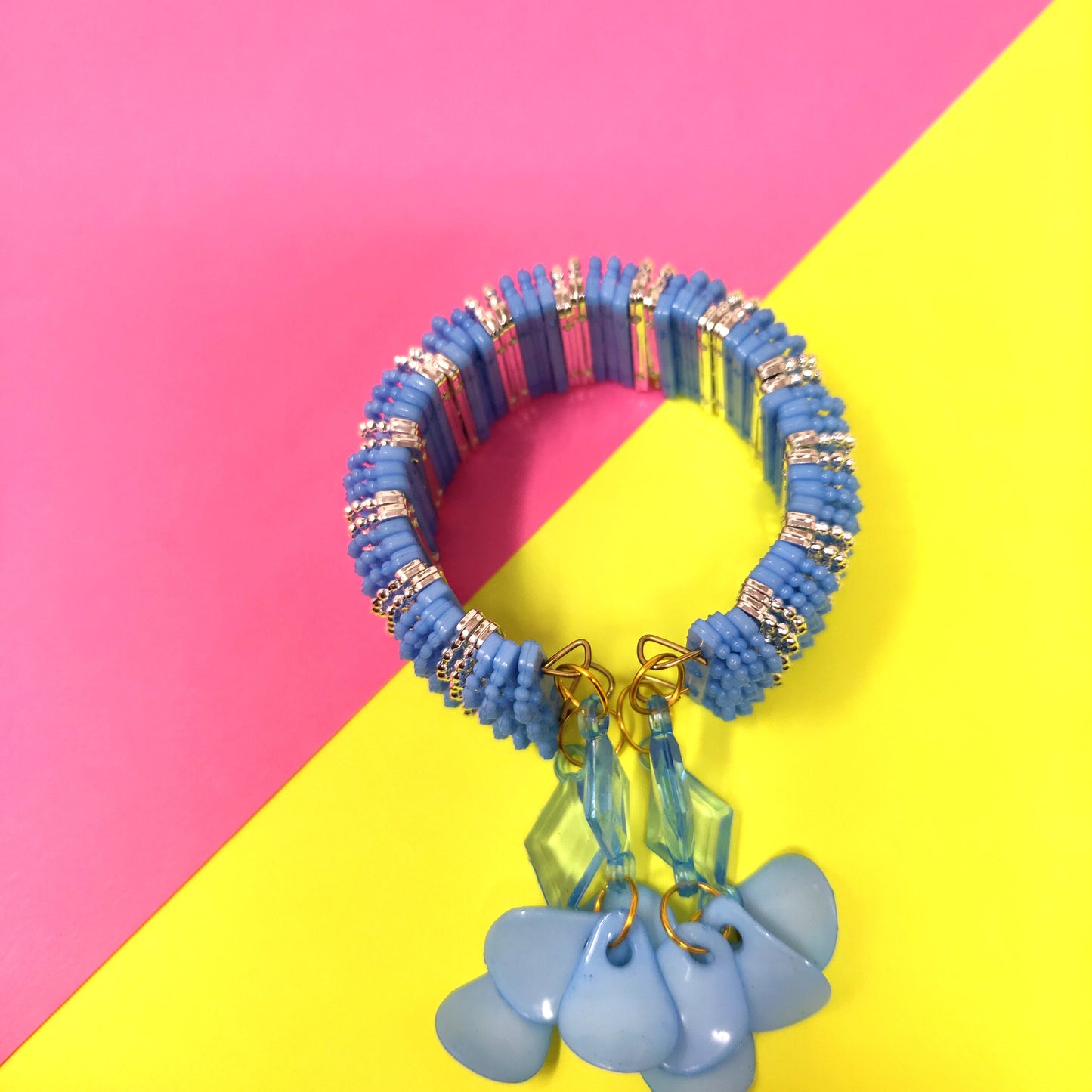 Anokhi Ada Plastic Beads Stylish Latkan Cuff Bangle Bracelet for Kids and Girls (AO-12 Bracelet)