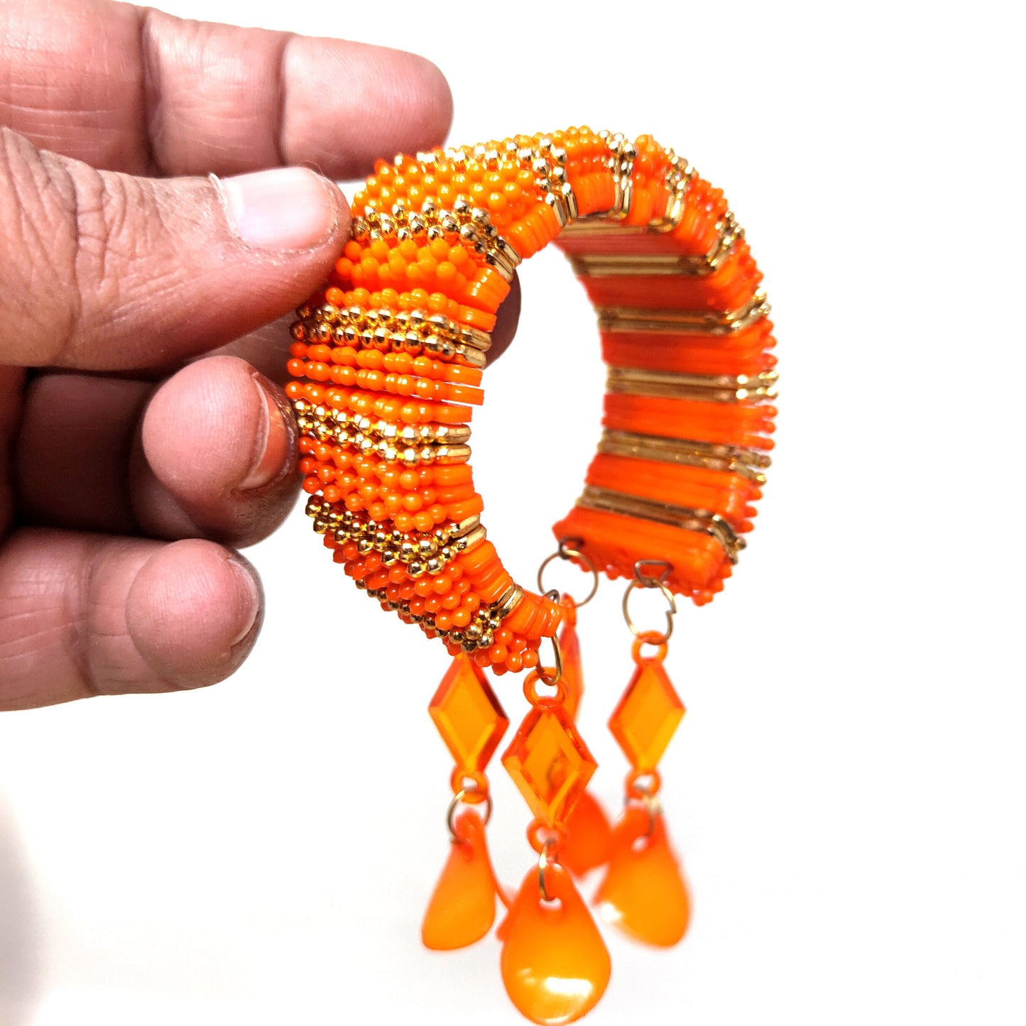 Anokhi Ada Plastic Beads Stylish Latkan Cuff Bangle Bracelet for Kids and Girls (AO-15 Bracelet)