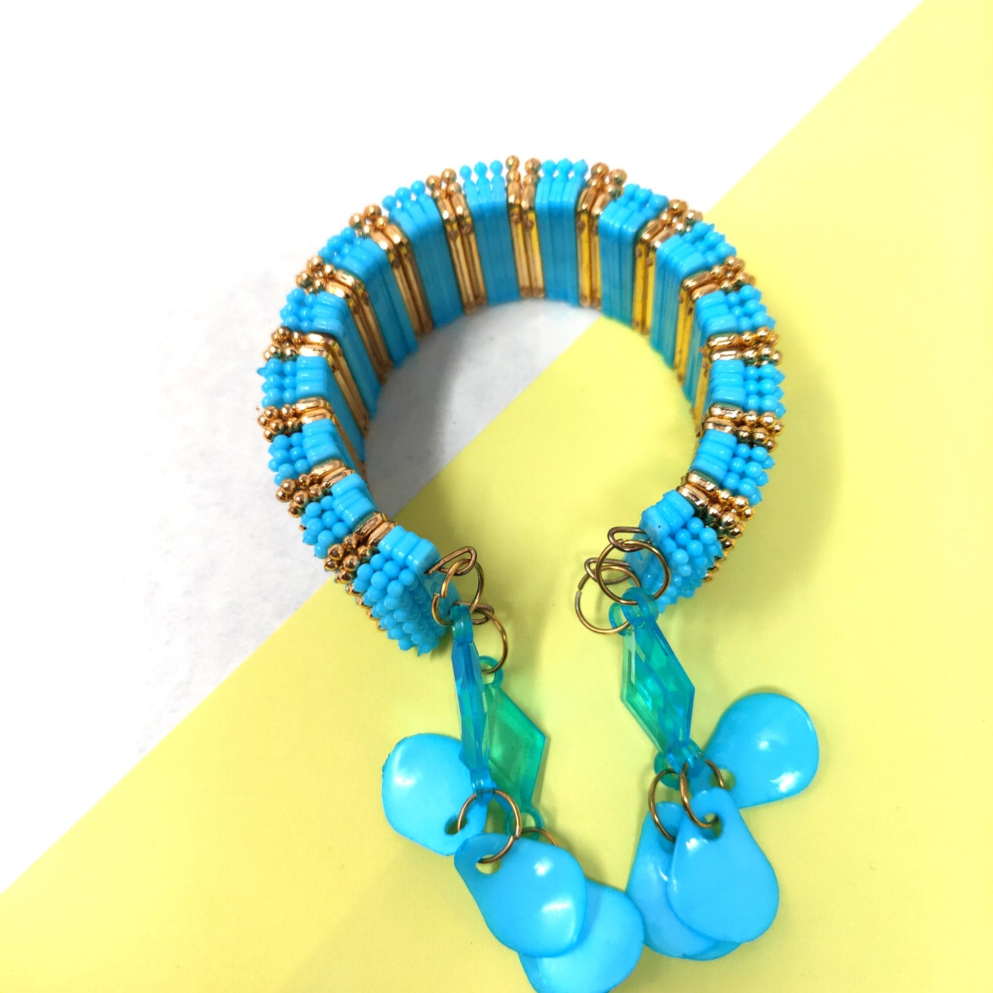 Anokhi Ada Plastic Beads Stylish Latkan Cuff Bangle Bracelet for Kids and Girls (AO-17 Bracelet)