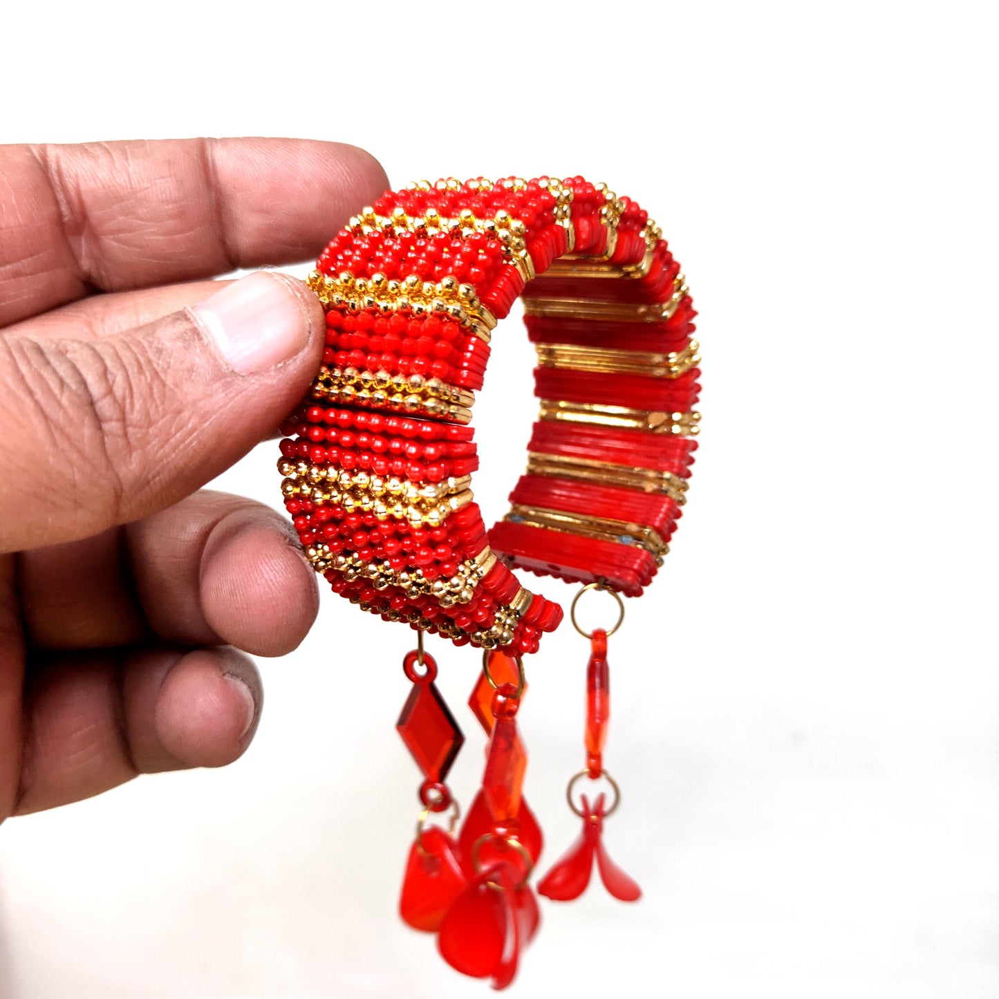 Anokhi Ada Plastic Beads Stylish Latkan Cuff Bangle Bracelet for Kids and Girls (AO-19 Bracelet)