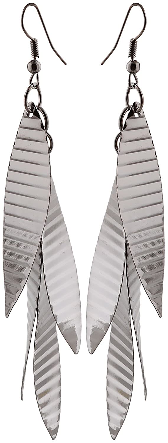 Anokhi Ada Silver Metal Drop and Dangle Earrings for Girls-AP-49