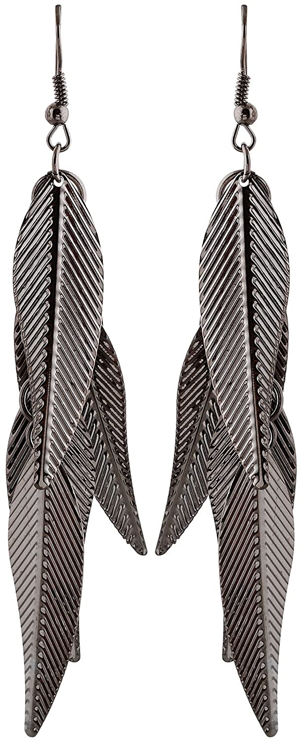 Anokhi Ada Silver Metal Drop and Dangle Earrings for Girls-AP-51