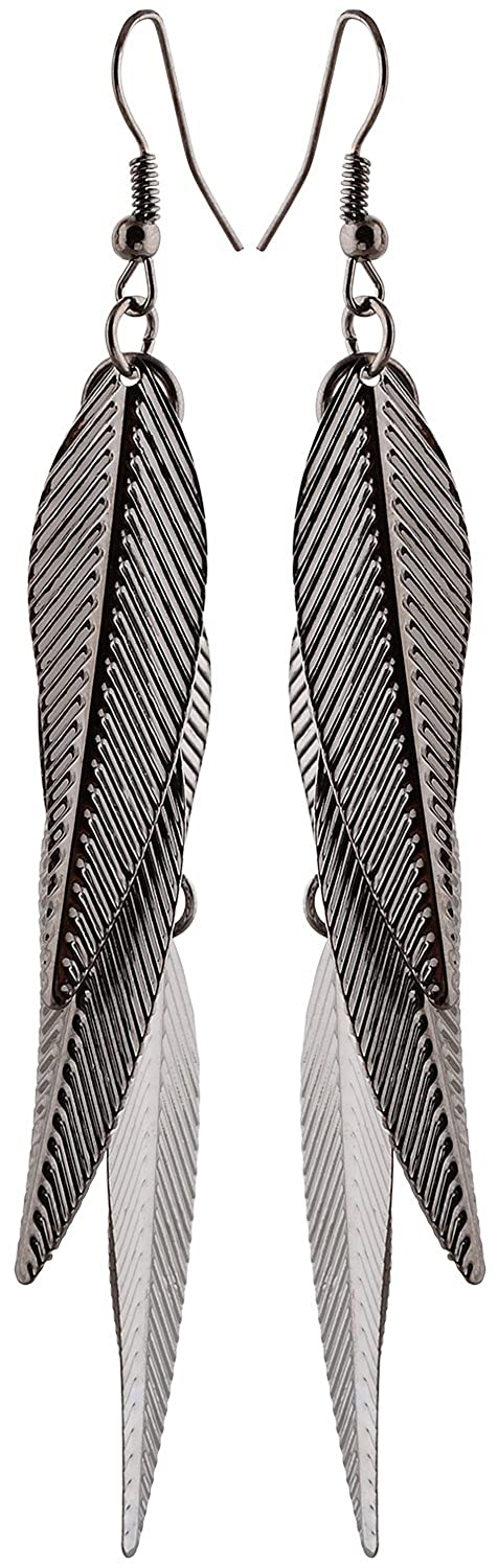 Anokhi Ada Silver Metal Drop and Dangle Earrings for Girls-AP-51