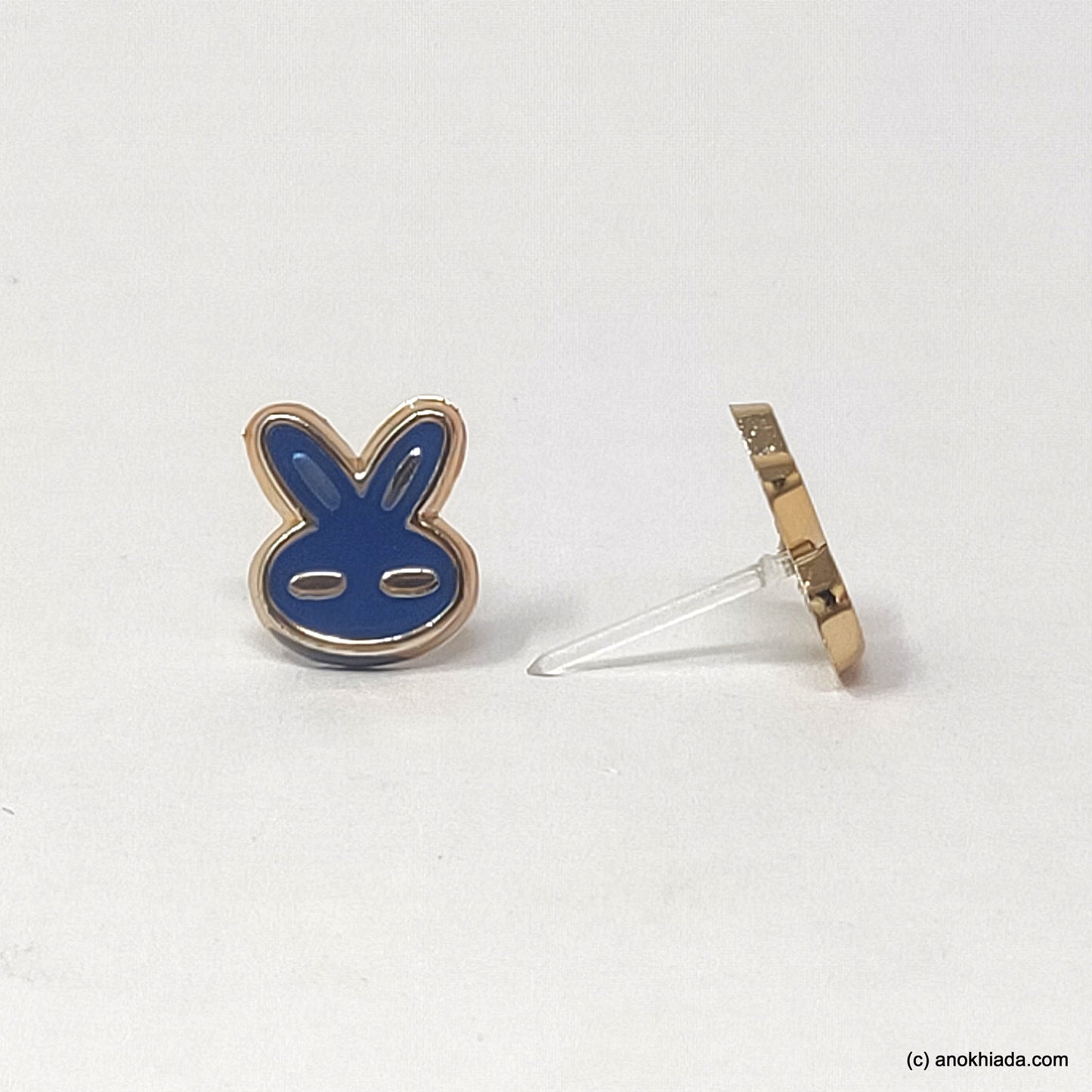 Anokhi Ada Violet Small Bunny Plastic Stud Earrings for Girls (AR-22j)