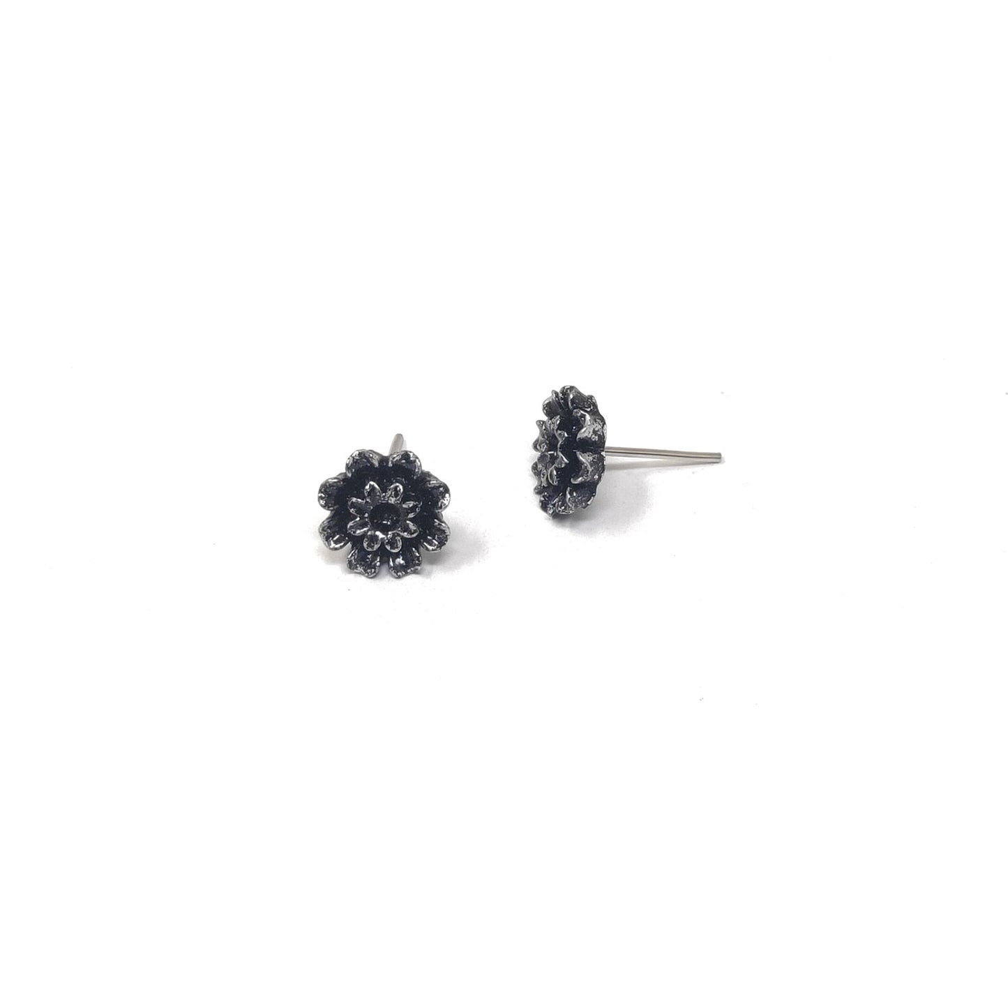 Anokhi Ada Floral Metal Stud Earrings for Girls ( Silver, AS-03A )