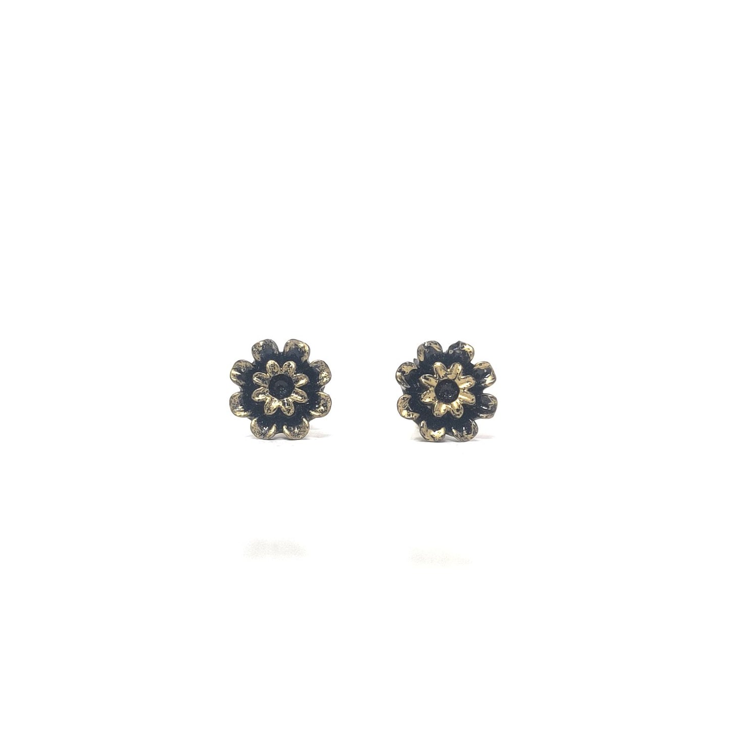 Anokhi Ada Floral Metal Stud Earrings for Girls ( Golden, AS-04C )