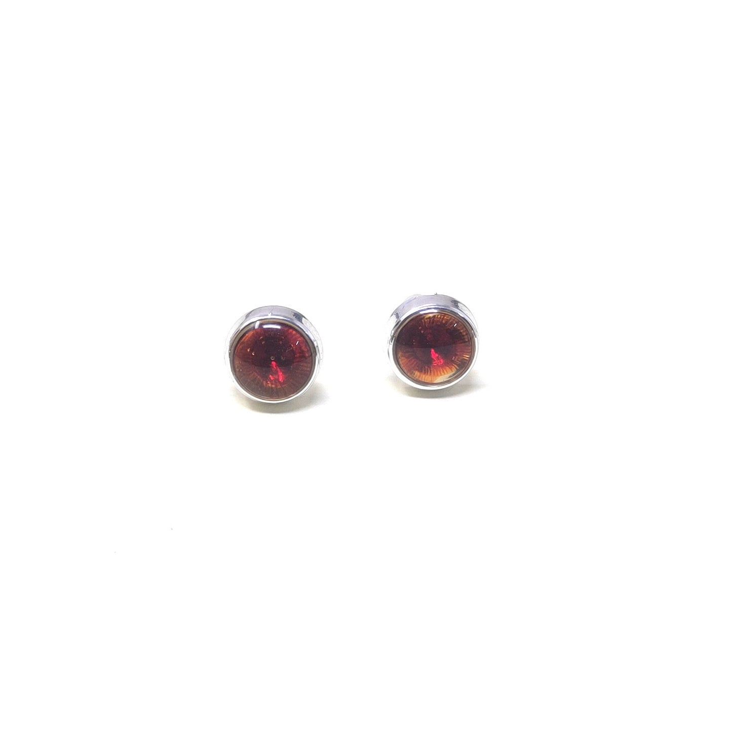 Anokhi Ada Maroon Small Round Plastic Stud Earrings for Girls (AS-05A)