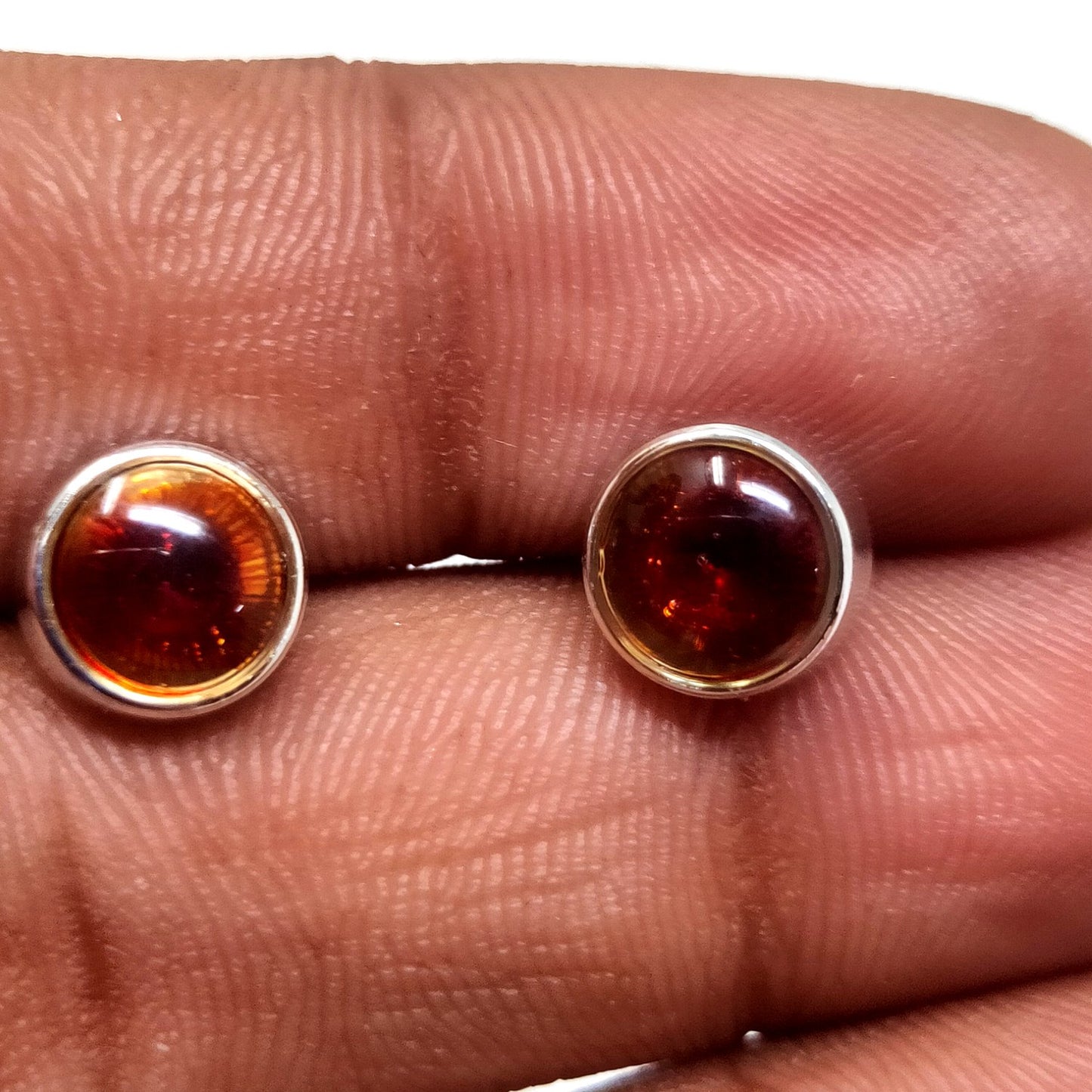 Anokhi Ada Maroon Small Round Plastic Stud Earrings for Girls (AS-05A)