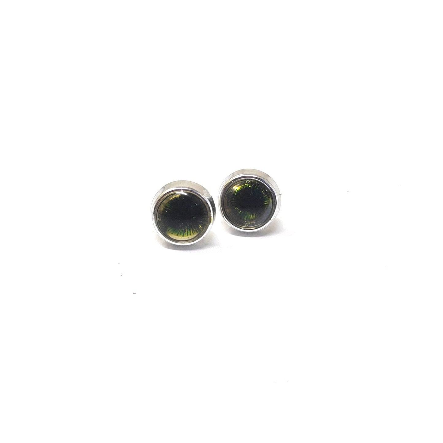 Anokhi Ada Green Small Round Plastic Stud Earrings for Girls (AS-05B)