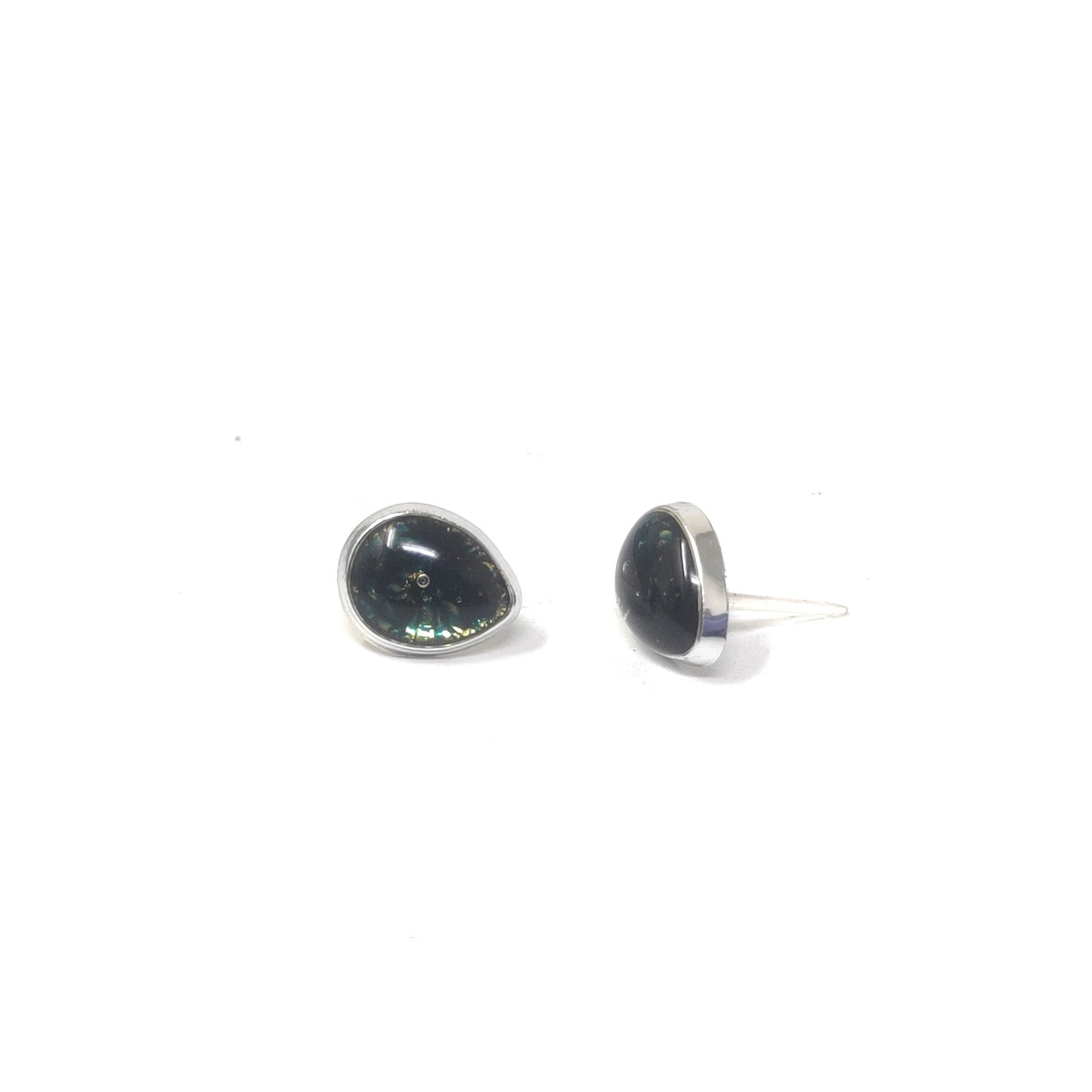 Anokhi Ada Green Small Drop Plastic Stud Earrings for Girls (AS-05F)