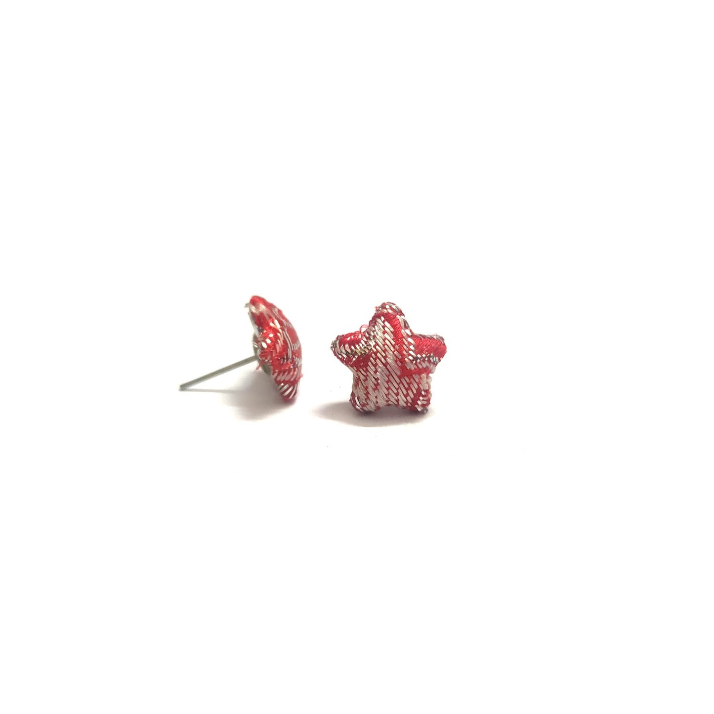 Anokhi Ada Fancy Small Star Shaped Stud Earrings for Girls ( Red, AS-07C )