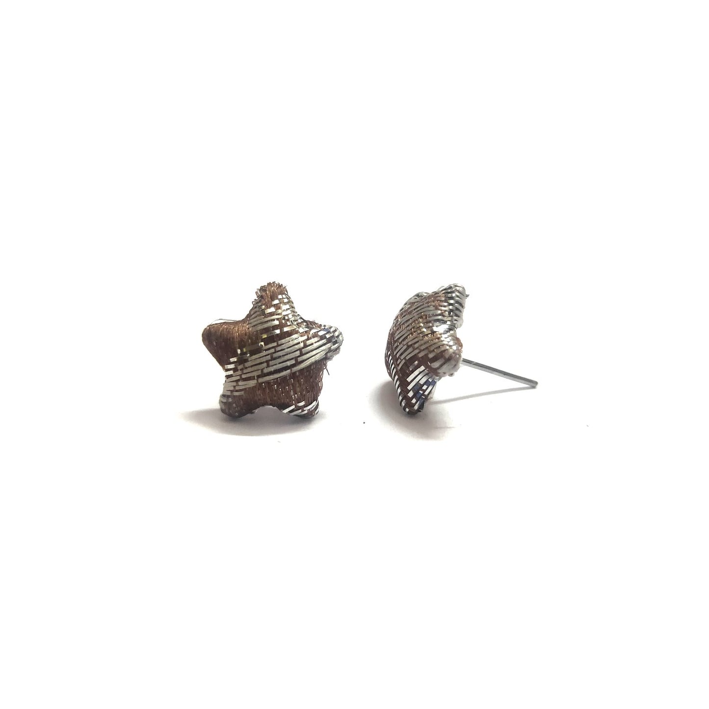 Anokhi Ada Fancy Small Star Shaped Stud Earrings for Girls ( Brown, AS-07E )