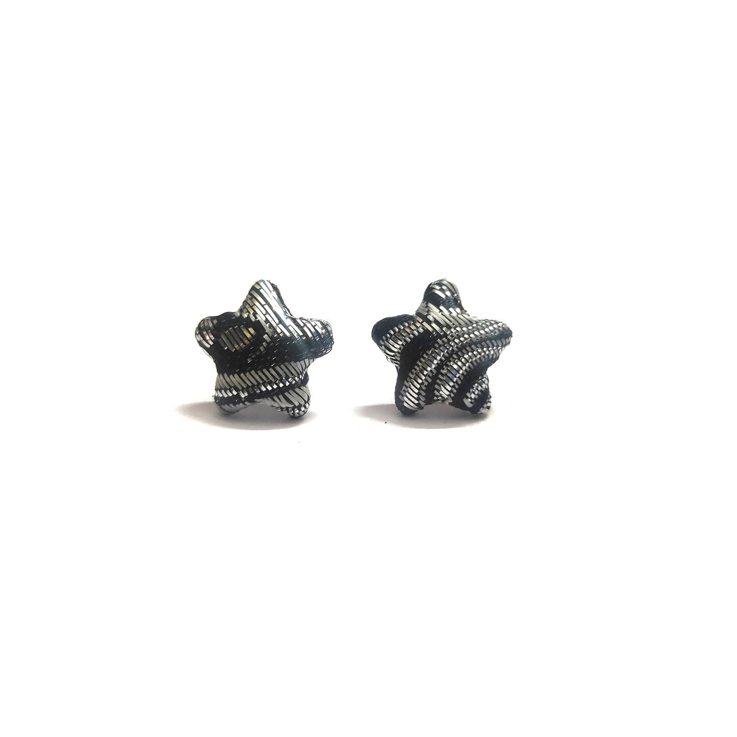 Anokhi Ada Fancy Small Star Shaped Stud Earrings for Girls ( Black, AS-07F )