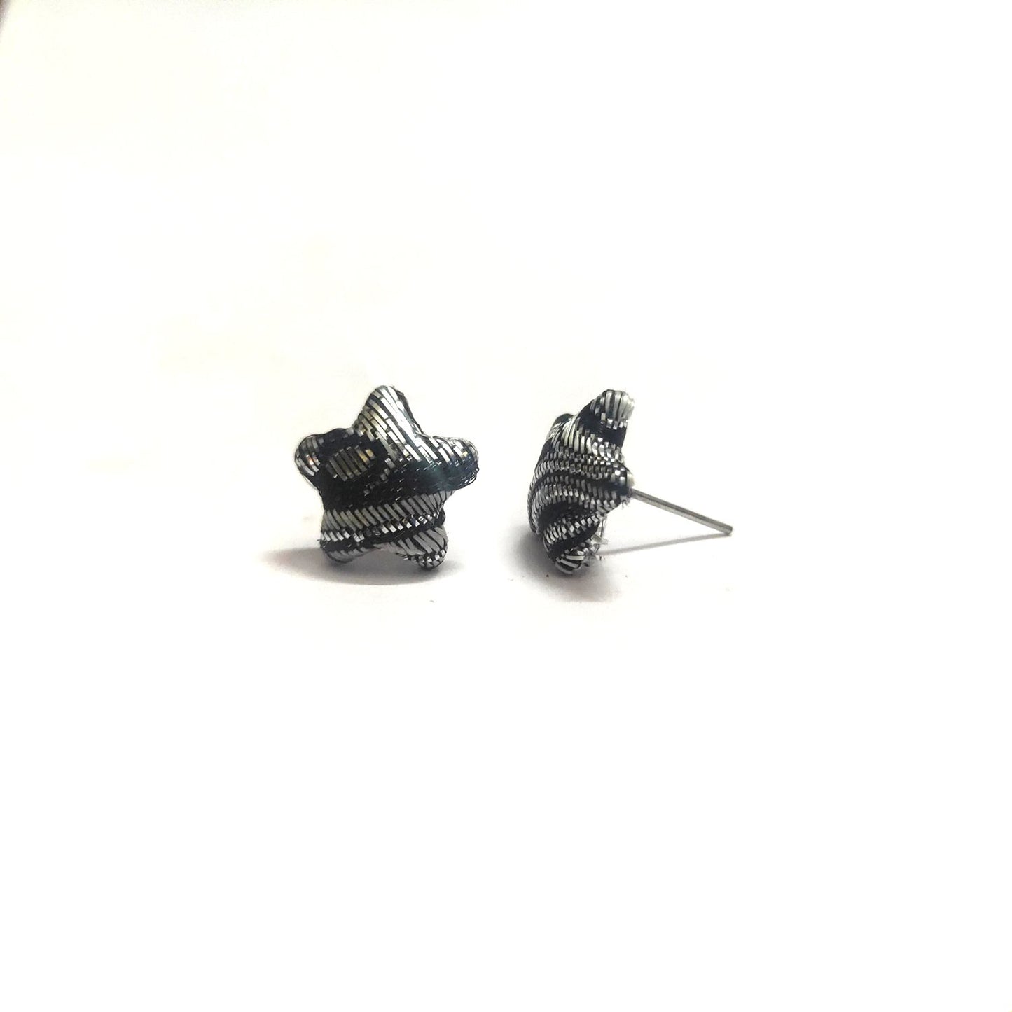 Anokhi Ada Fancy Small Star Shaped Stud Earrings for Girls ( Black, AS-07F )