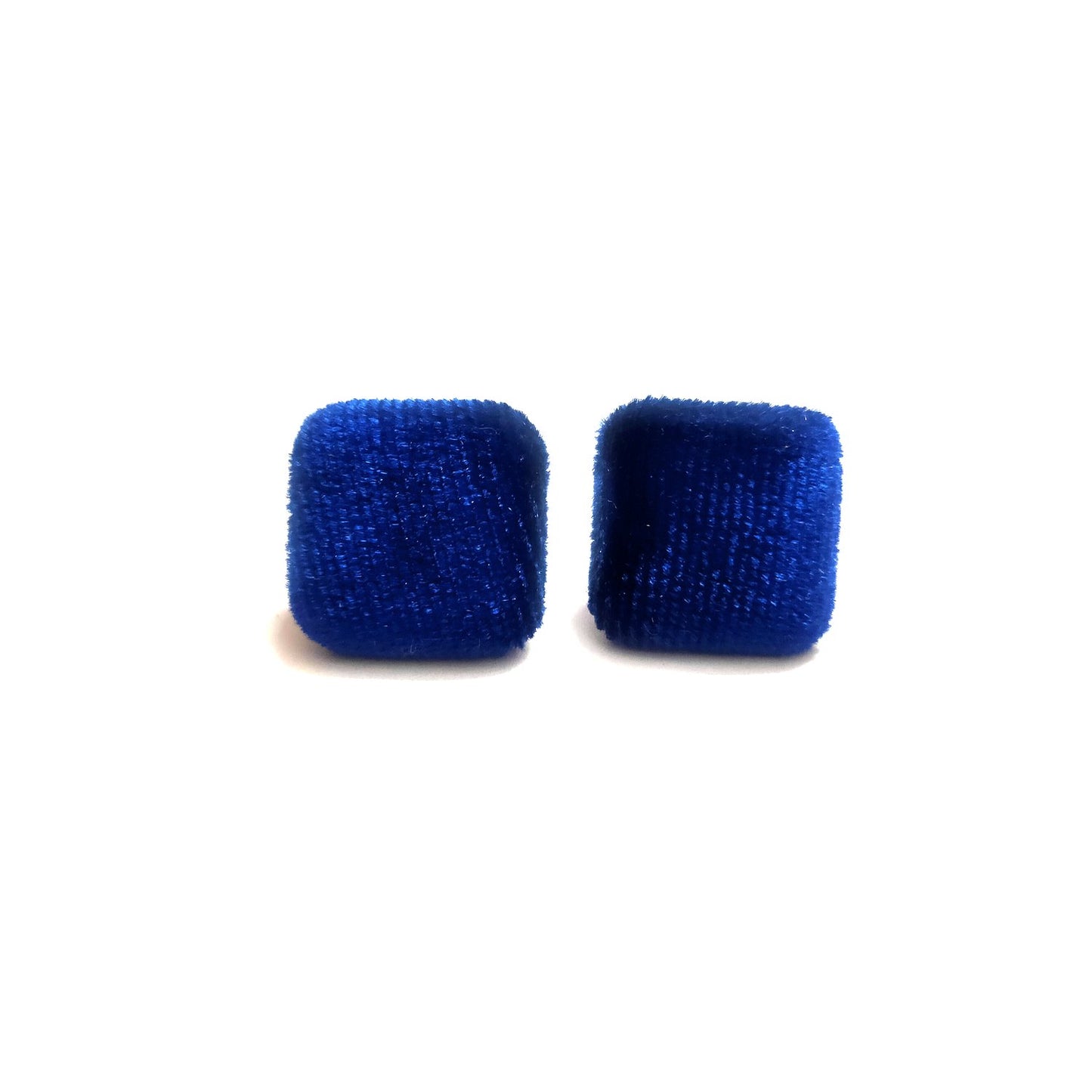 Anokhi Ada Fancy Velvet Square Shaped Stud Earrings for Girls ( Violet, AS-10A )