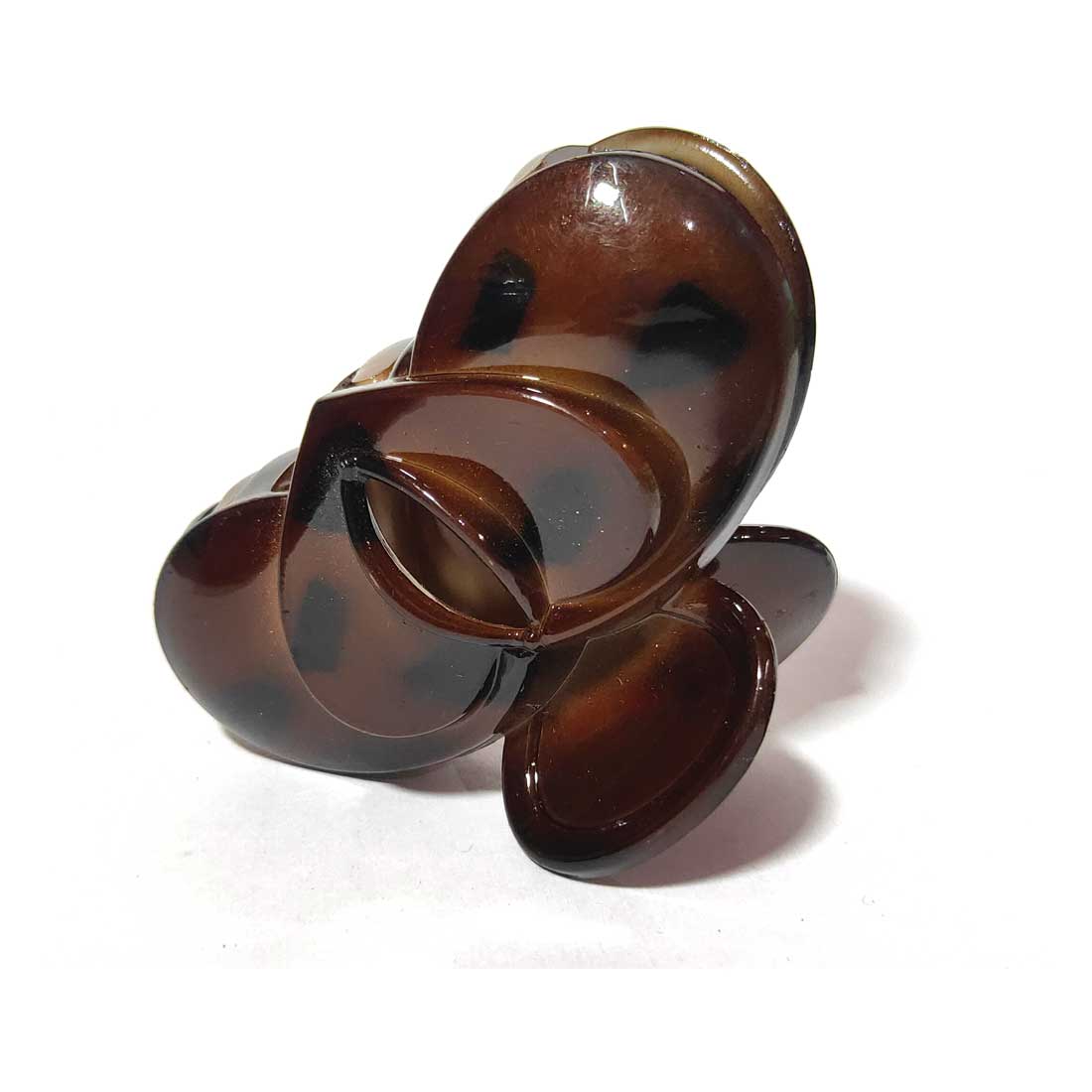 Anokhi Ada Large Butterfly Plastic Hair Clutcher for Girls and Women (Brown) (BA-1.4)