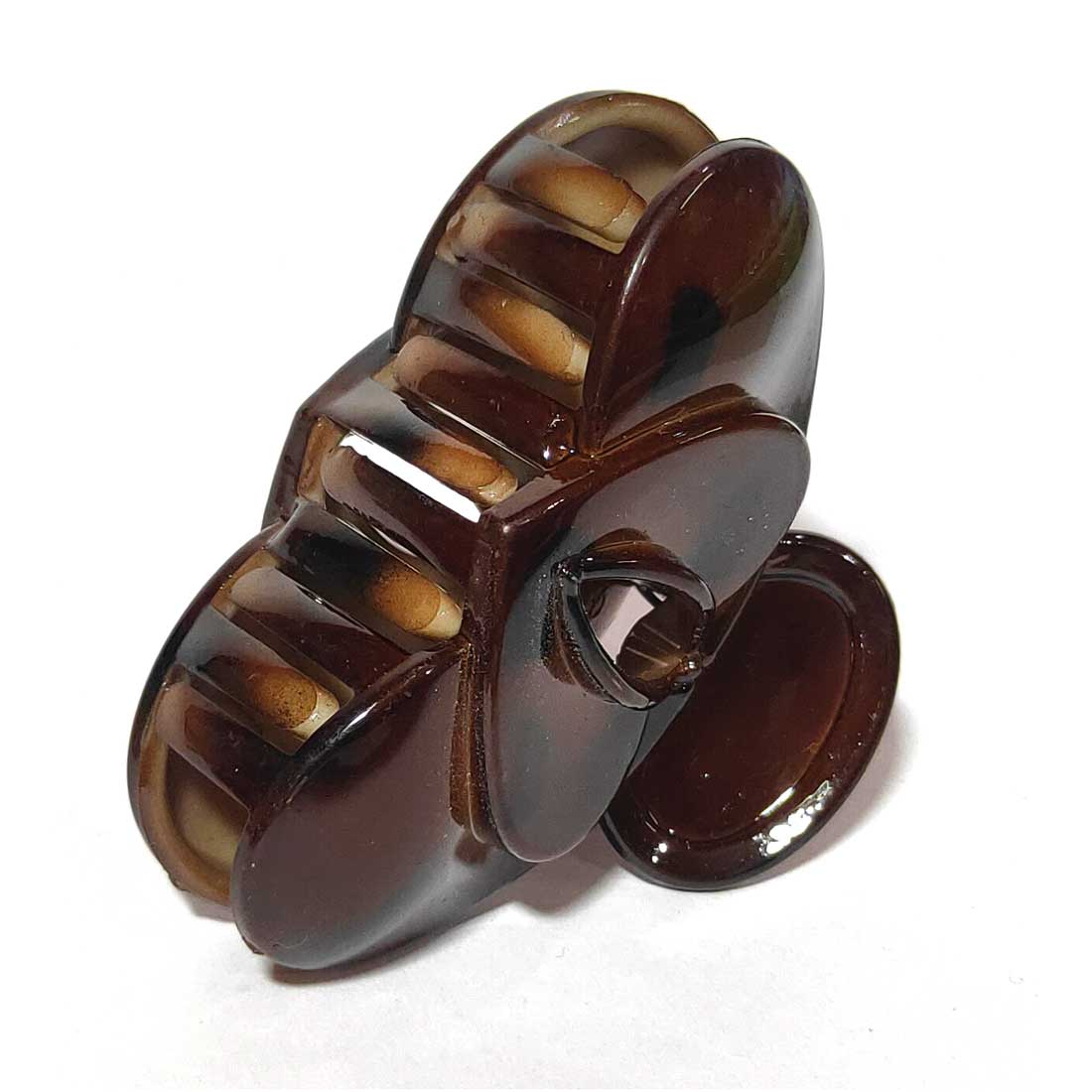 Anokhi Ada Large Butterfly Plastic Hair Clutcher for Girls and Women (Brown) (BA-1.4)
