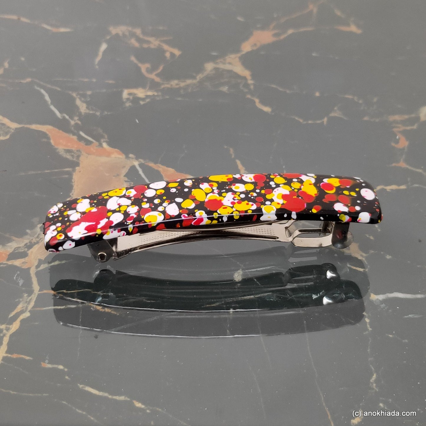 Textured French Barrette Hair Clip for Girls & Woman ( BD-01B )