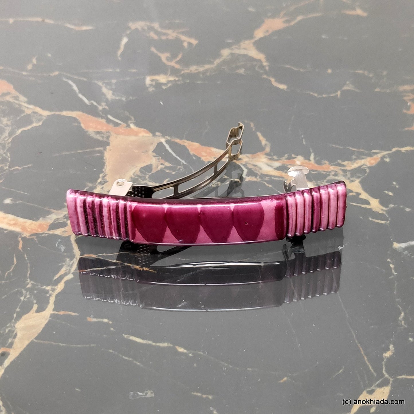 Textured French Barrette Hair Clip for Girls & Woman (Set of 3 French Barrette, BD-03)