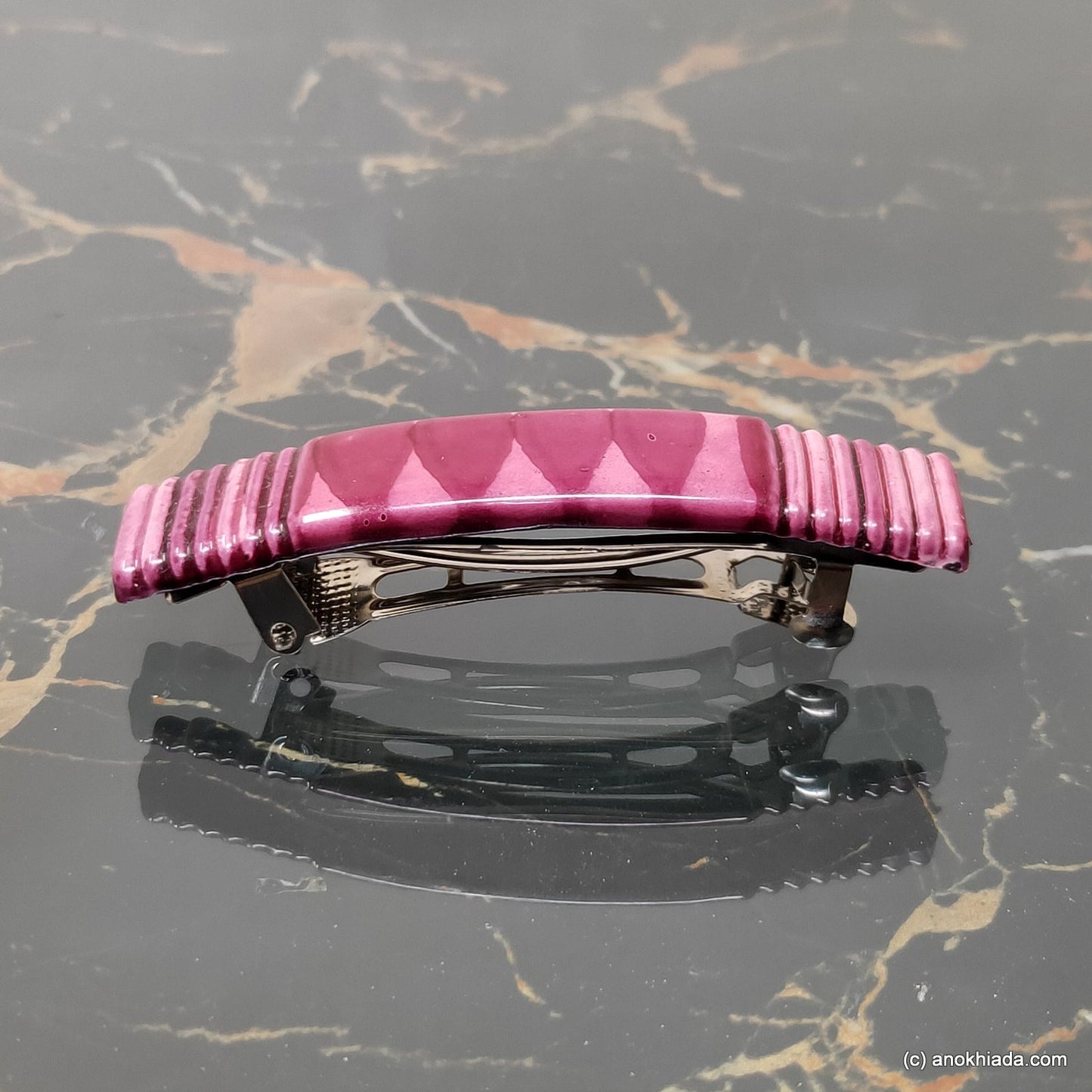 Textured French Barrette Hair Clip for Girls & Woman ( BD-03B )