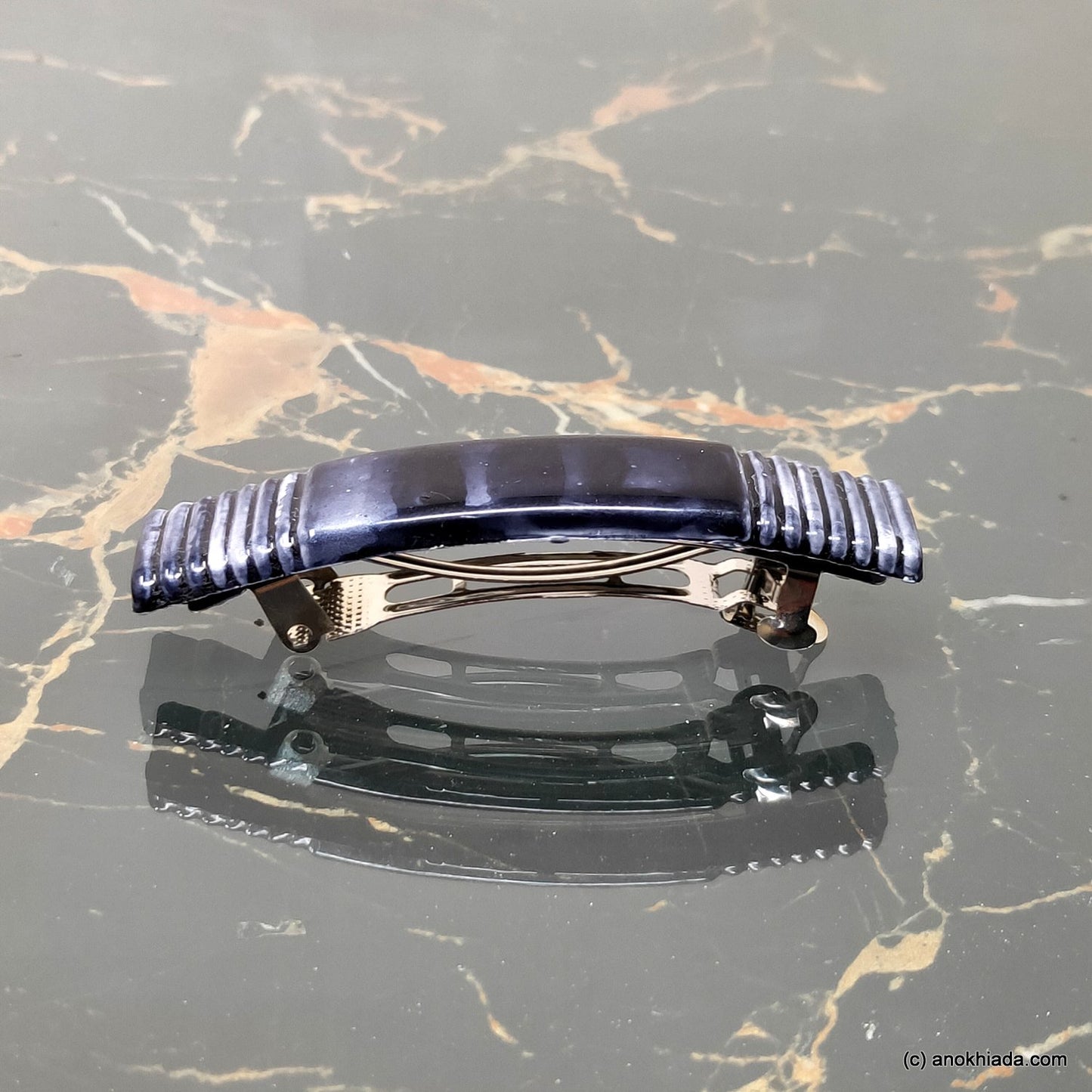 Textured French Barrette Hair Clip for Girls & Woman ( BD-03C )