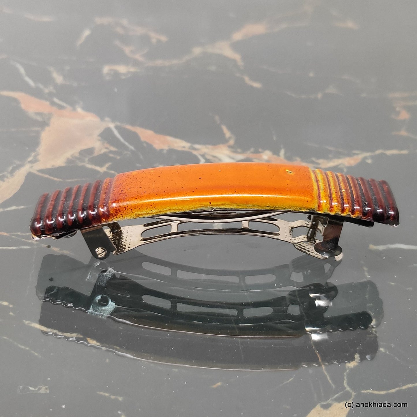 Textured French Barrette Hair Clip for Girls & Woman ( BD-04B )