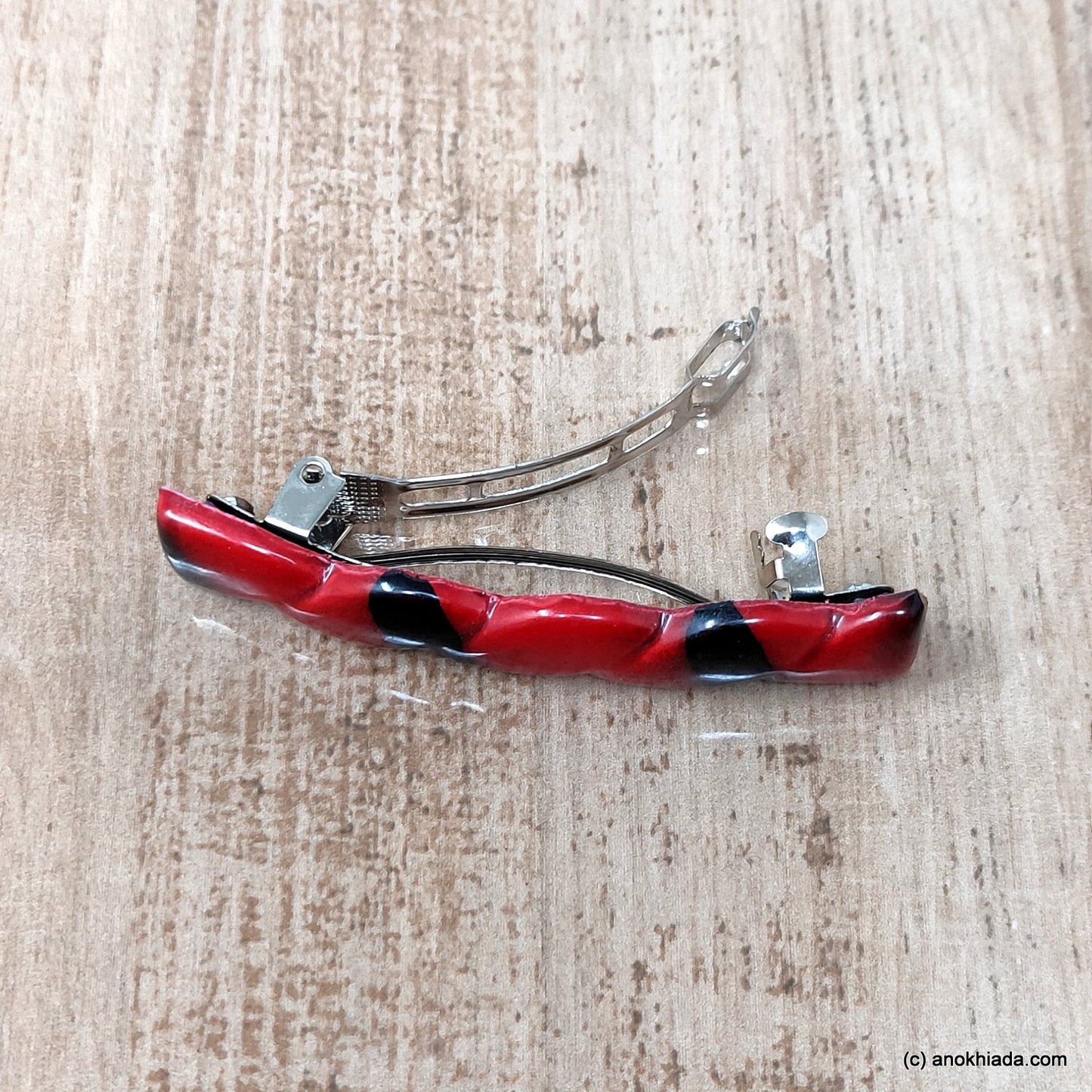 Textured French Barrette Hair Clip for Girls & Woman ( BD-05B )