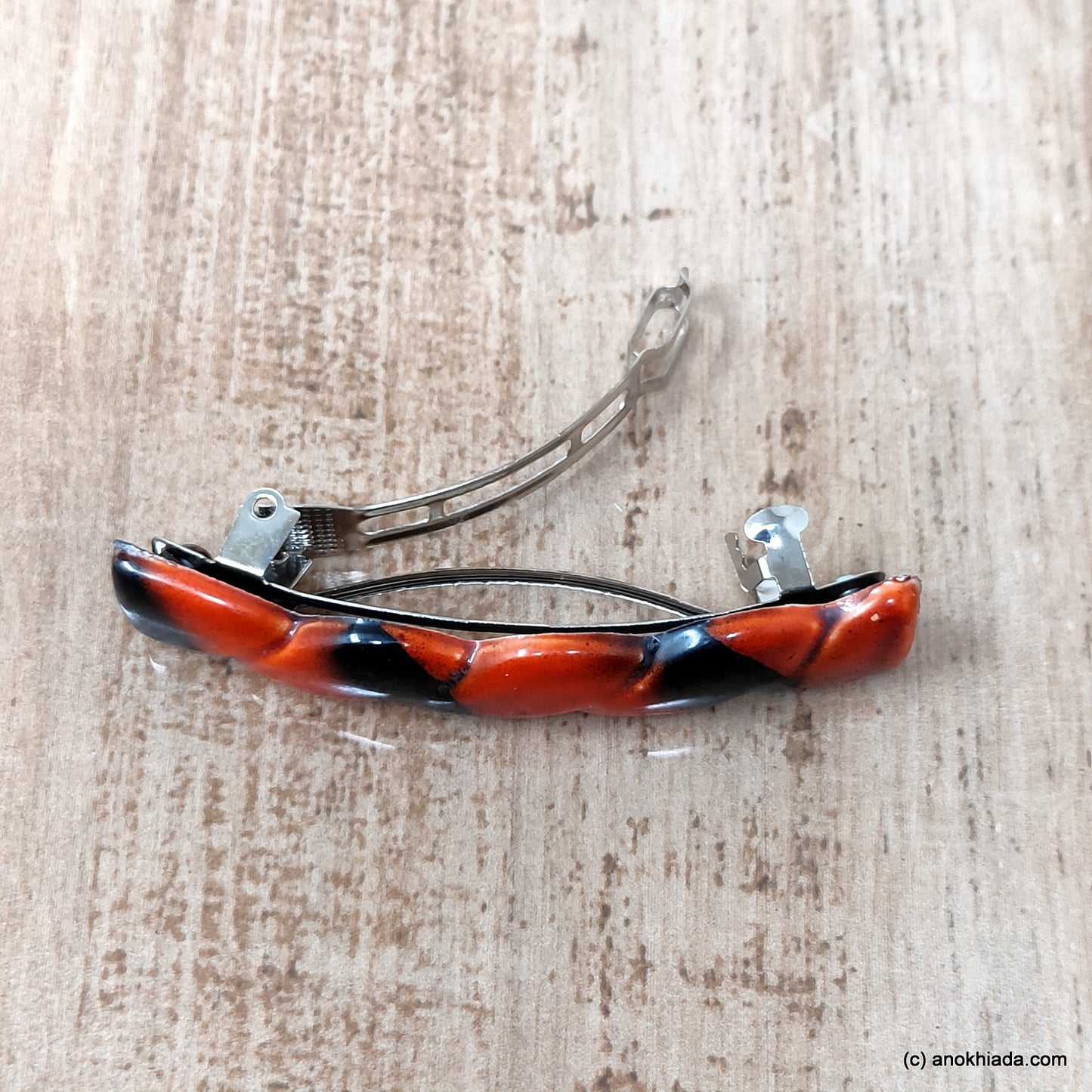 Textured French Barrette Hair Clip for Girls & Woman ( BD-05D )