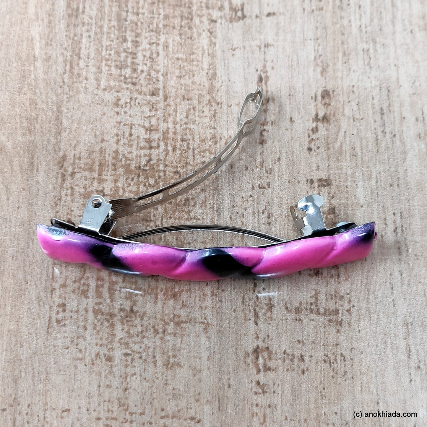 Textured French Barrette Hair Clip for Girls & Woman ( BD-05F )