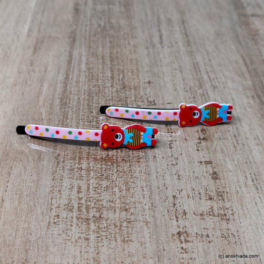 Anokhi Ada Teddy Design Bob Pins for Girls (Bob Pin-BE-02)