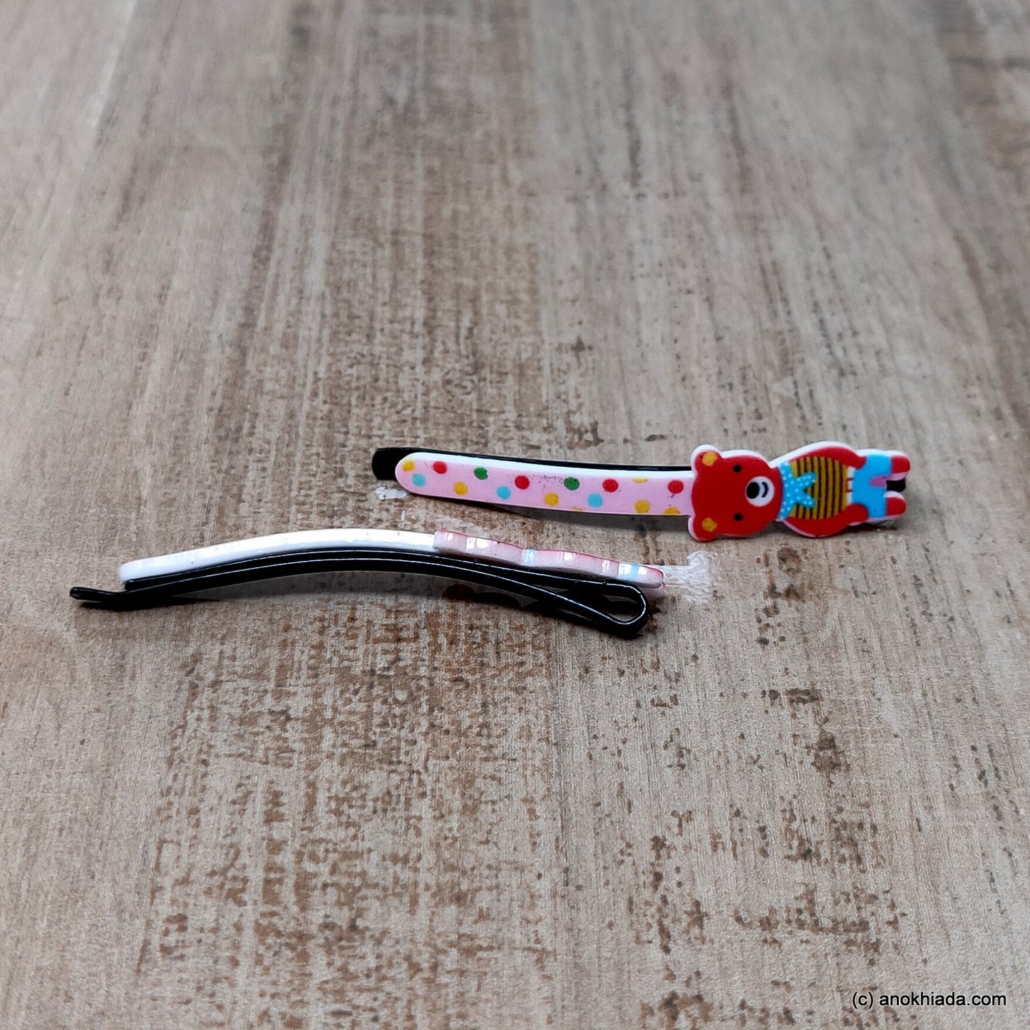 Anokhi Ada Teddy Design Bob Pins for Girls (Bob Pin-BE-02)
