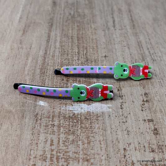 Anokhi Ada Teddy Design Bob Pins for Girls (Bob Pin-BE-03)