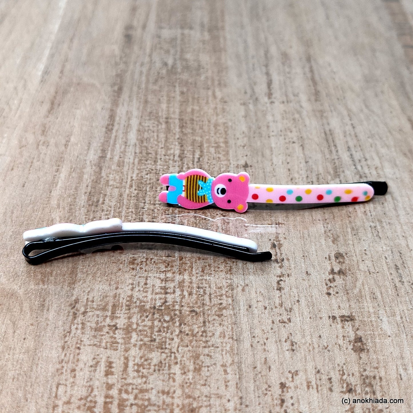 Anokhi Ada Teddy Design Bob Pins for Girls (Bob Pin-BE-05)