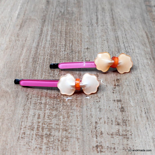 Anokhi Ada Bow Design Bob Pins for Girls (Bob Pin-BE-17)
