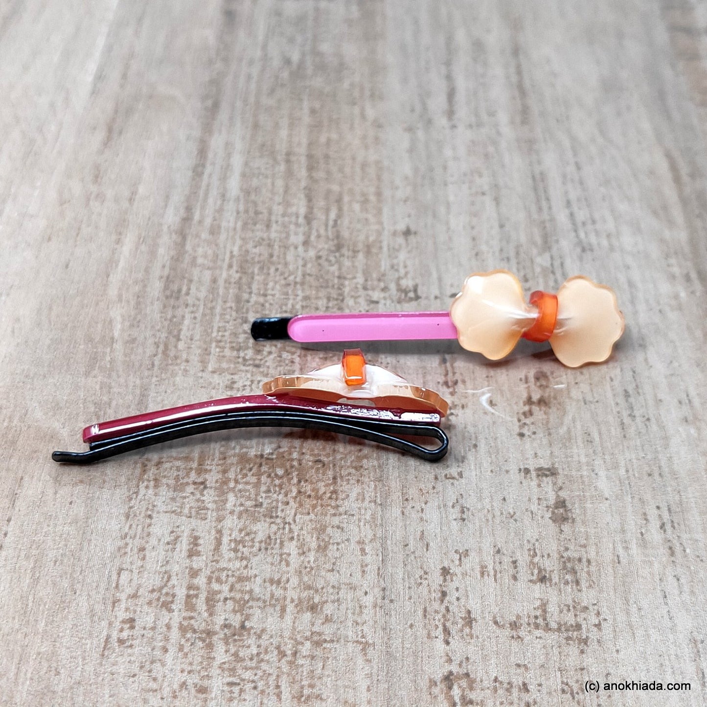 Anokhi Ada Bow Design Bob Pins for Girls (Bob Pin-BE-17)