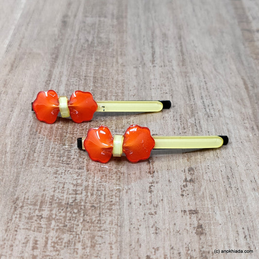 Anokhi Ada Bow Design Bob Pins for Girls (Bob Pin-BE-18)