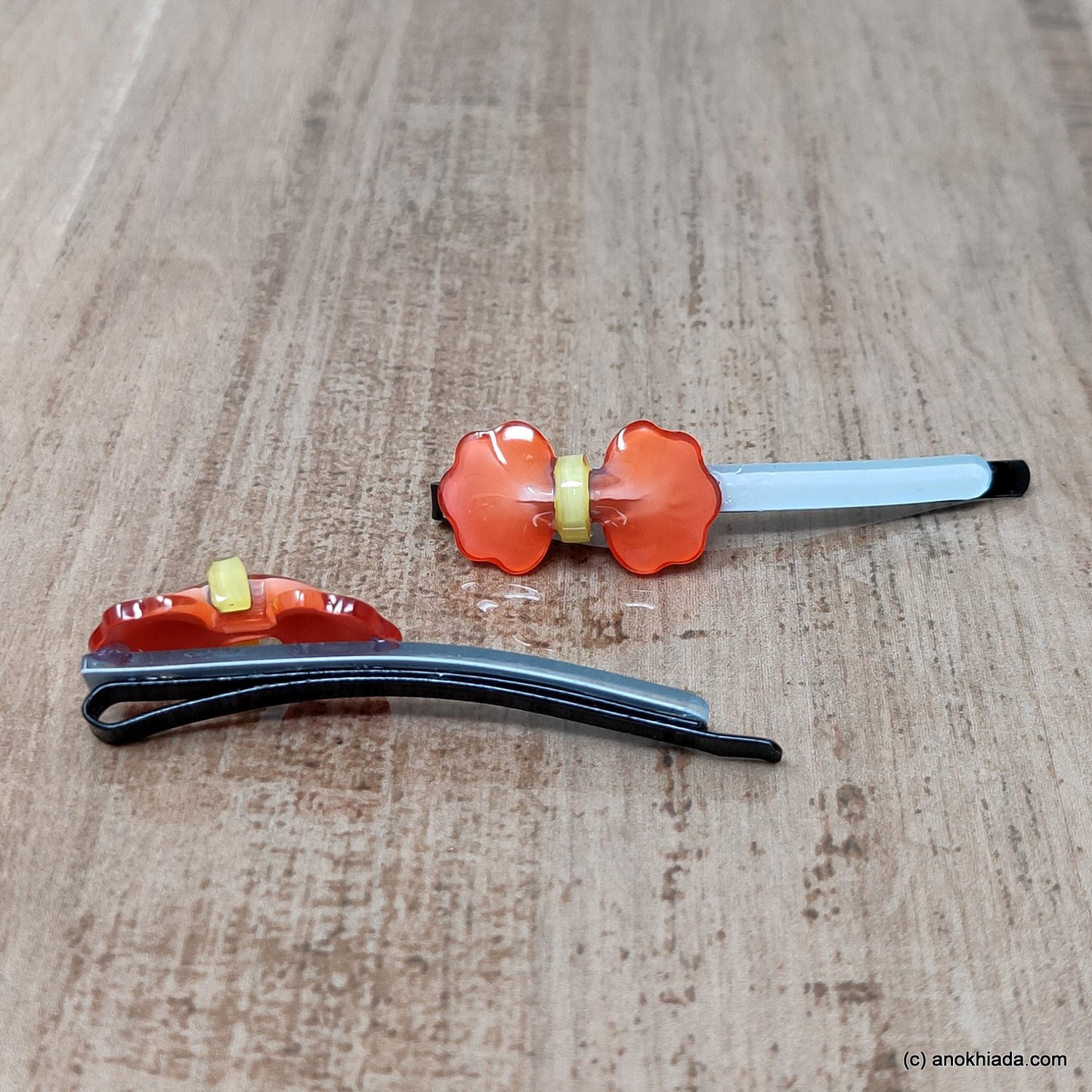 Anokhi Ada Bow Design Bob Pins for Girls (Bob Pin-BE-19)