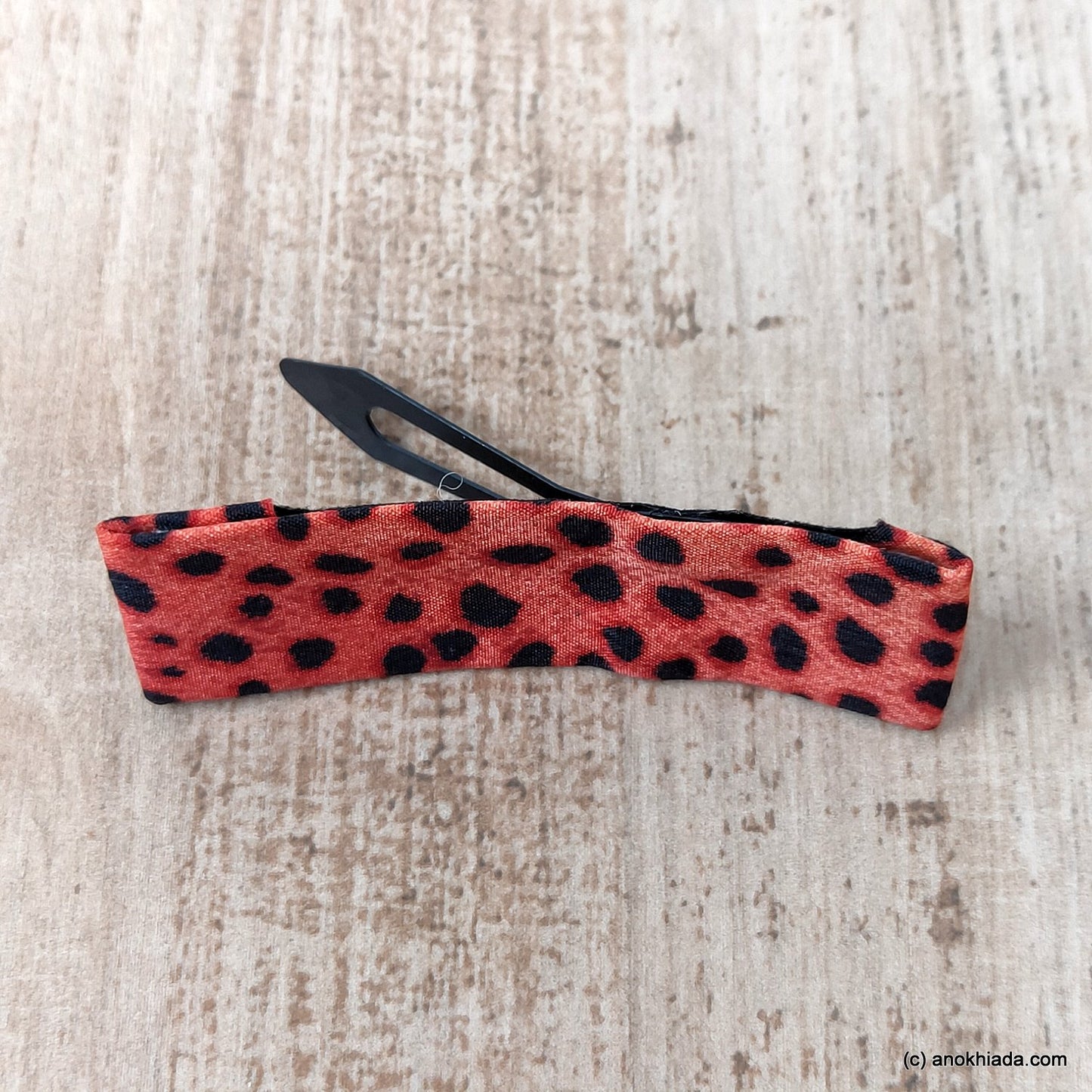 Anokhi Ada Tiger Print Large Tik Tak Hair Clips-BF-14