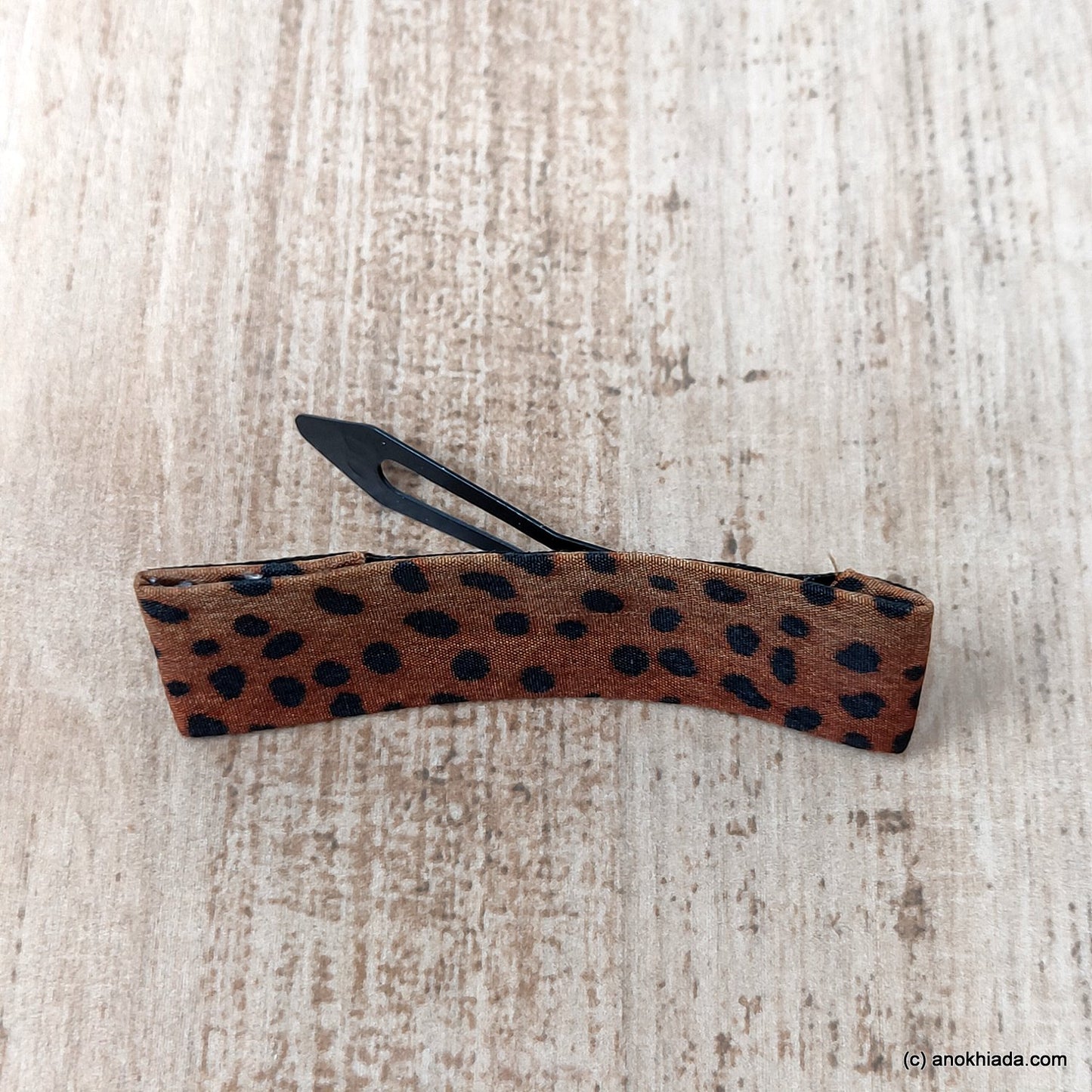Anokhi Ada Tiger Print Large Tik Tak Hair Clips-BF-15