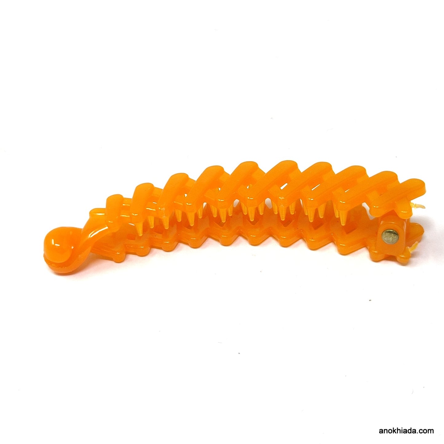 Translucent Zig-Zag Design Small Banana Hair Clip for Girls & Woman (98-13B Banana Hair Clips)