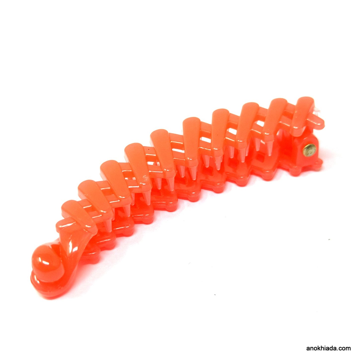 Translucent Zig-Zag Design Small Banana Hair Clip for Girls & Woman (98-13H Banana Hair Clips)