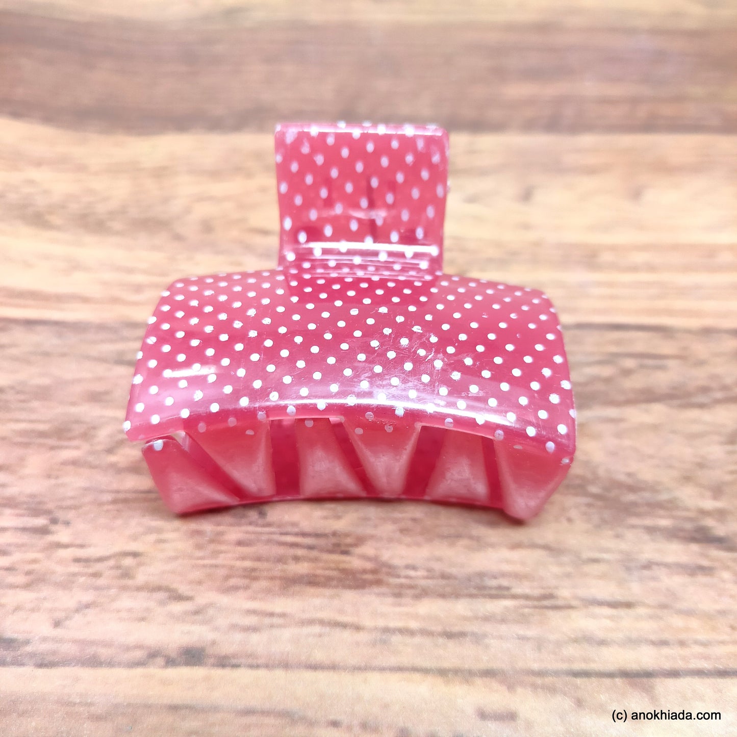 Red Translucent Hair Claw - C-59