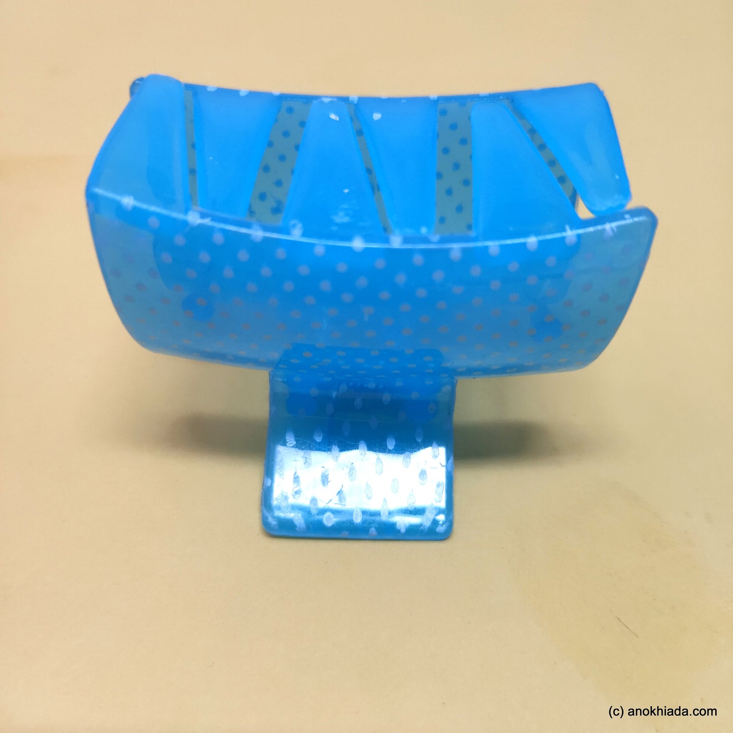 Blue Translucent Hair Claw - C-60