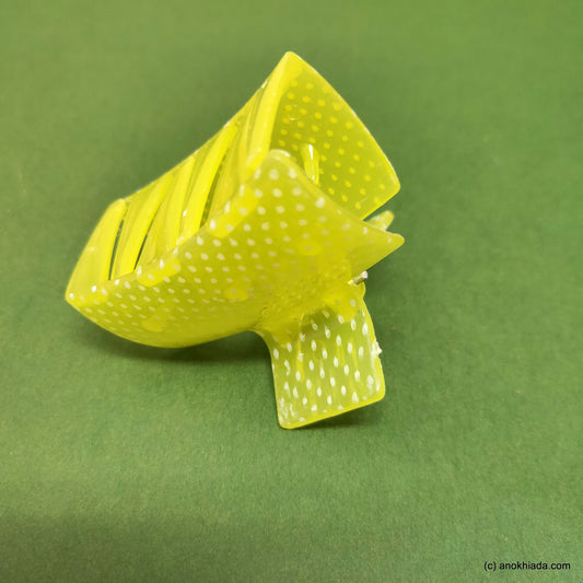 Yellow Translucent Hair Claw - C-66
