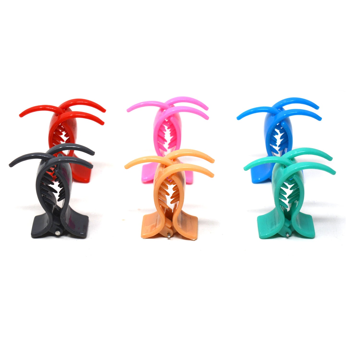 Multi-Colour Designer Hair Claw for Girls and Women (Combo of 6 hair Claws) - 0014