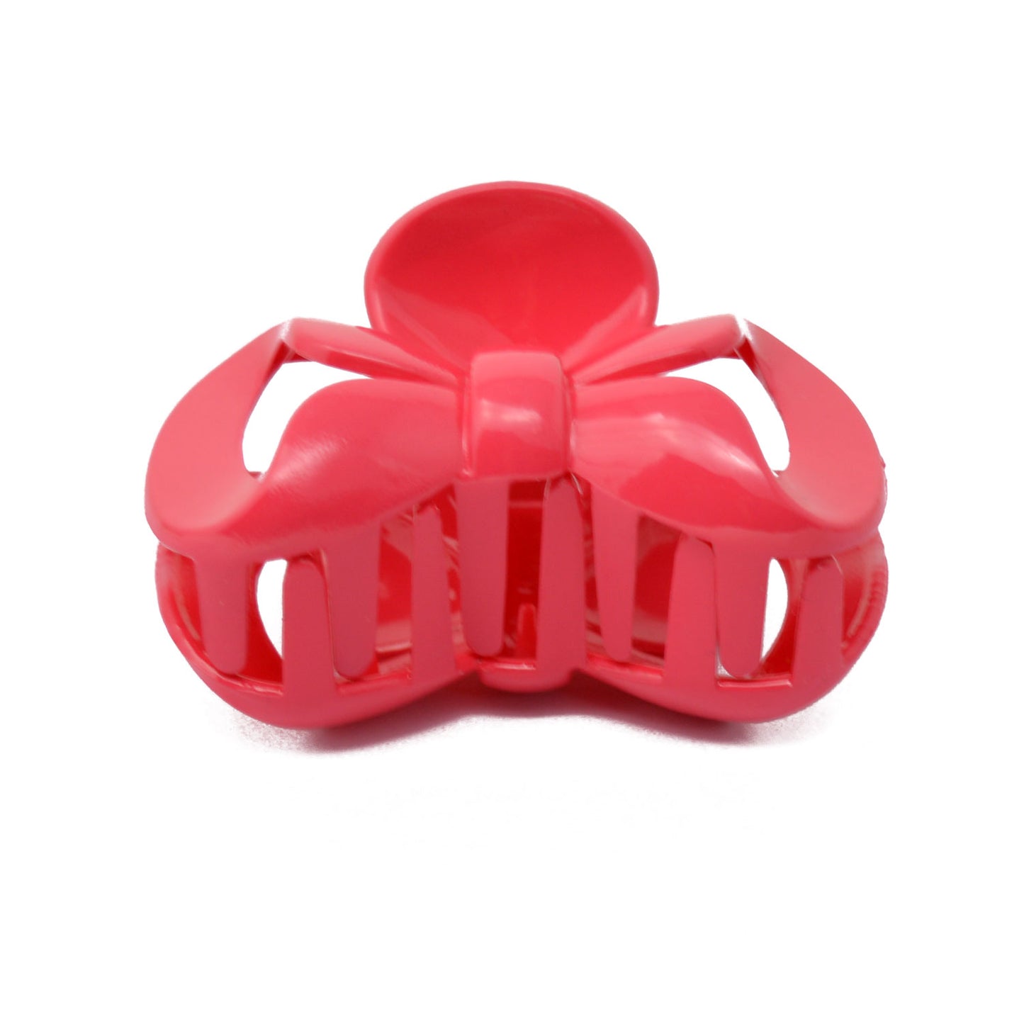 Bow Hair Claw / Clutcher for Girls and Women (Rose Red) - 027