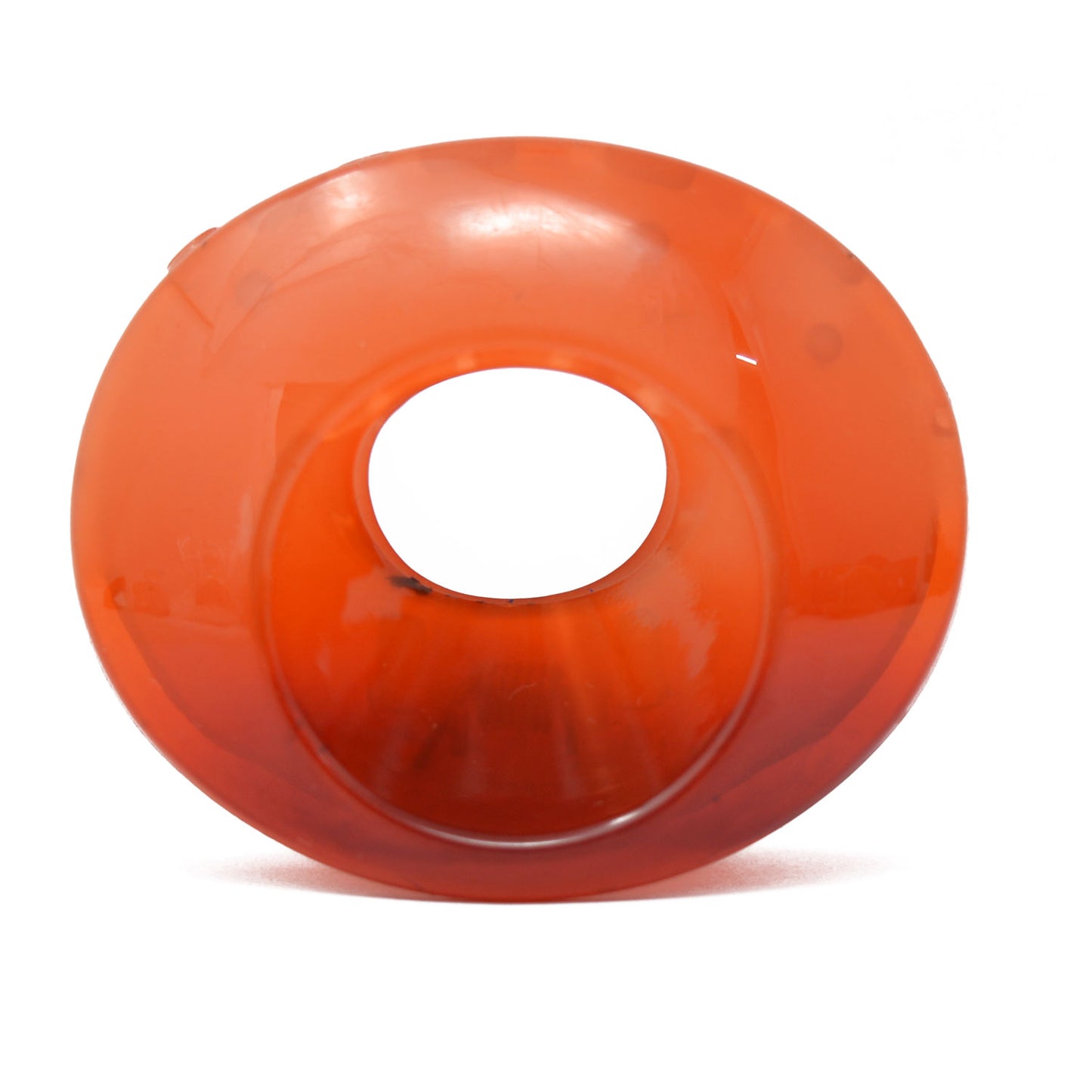 Orange Oval Translucent Hair Claw - 064